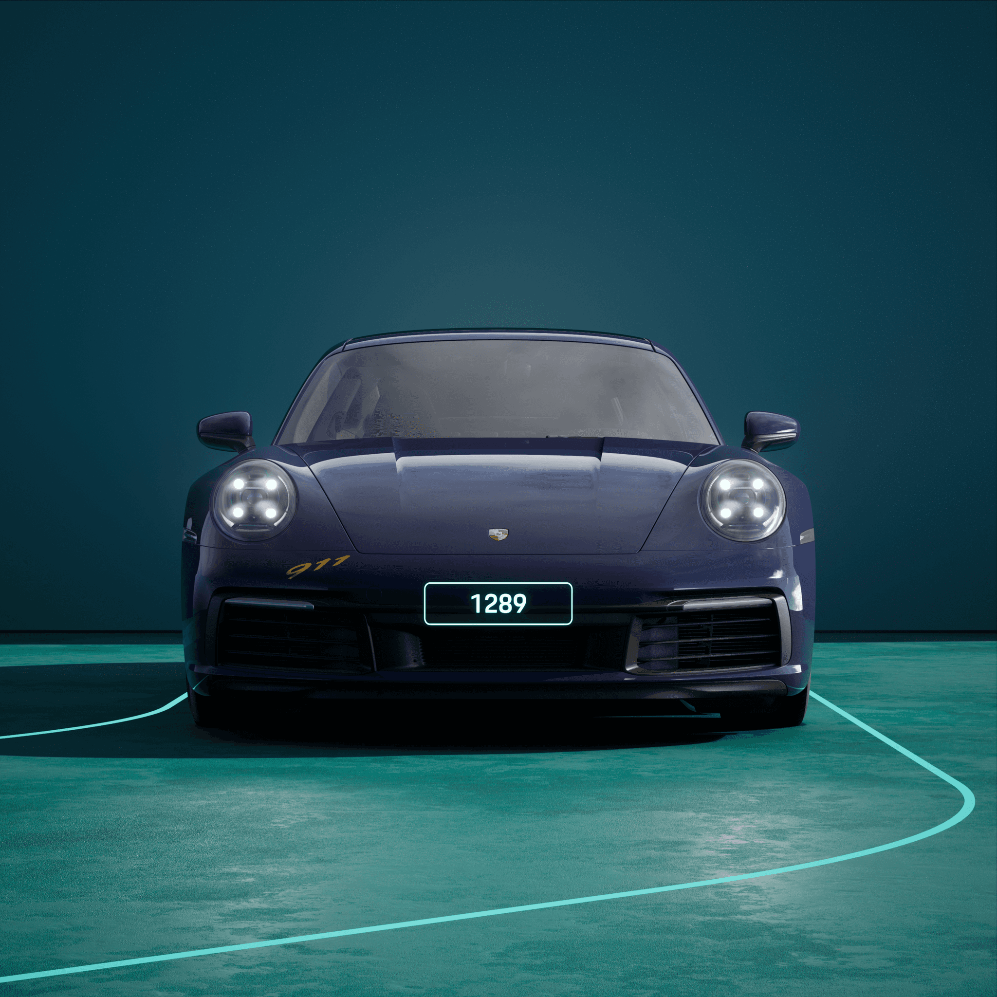 The PORSCHΞ 911 1289 image in phase
