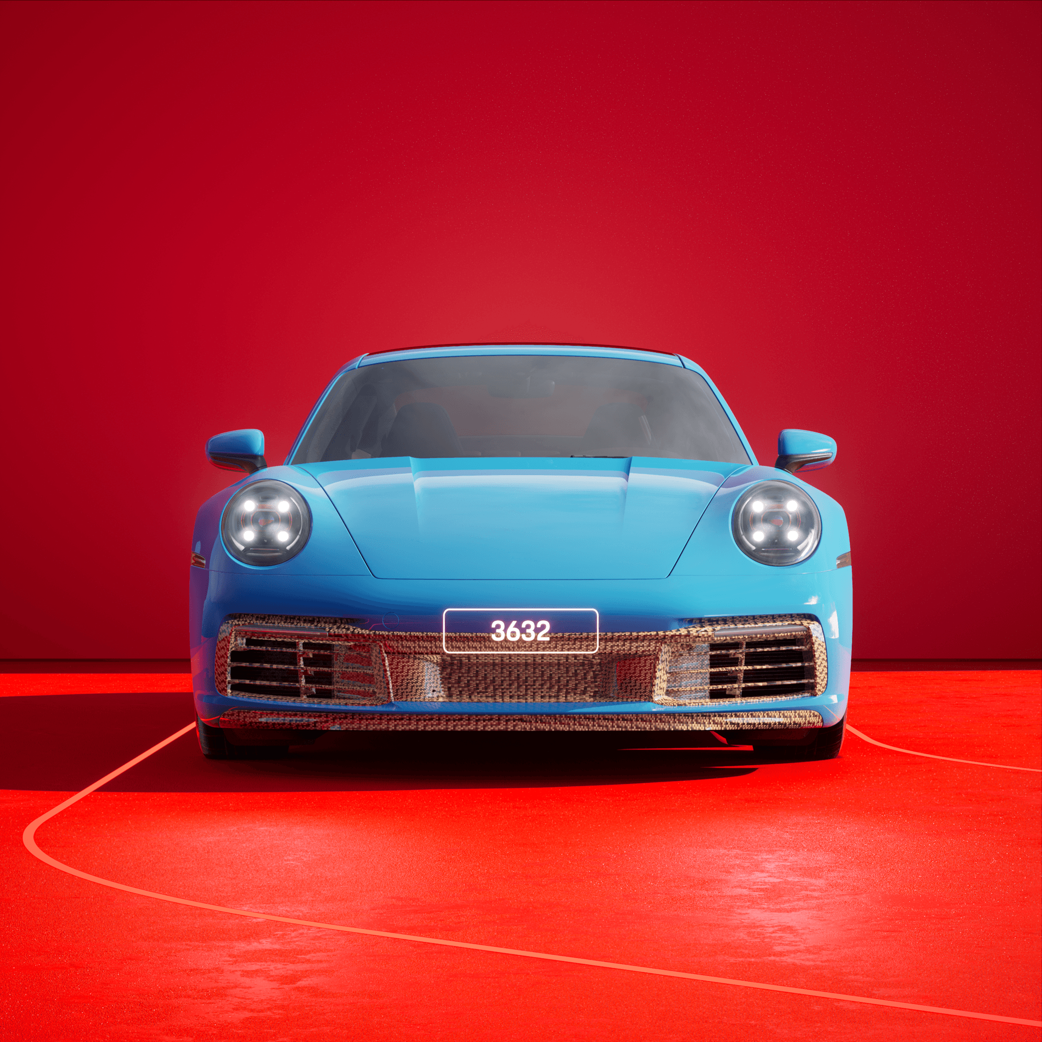 The PORSCHΞ 911 3632 image in phase