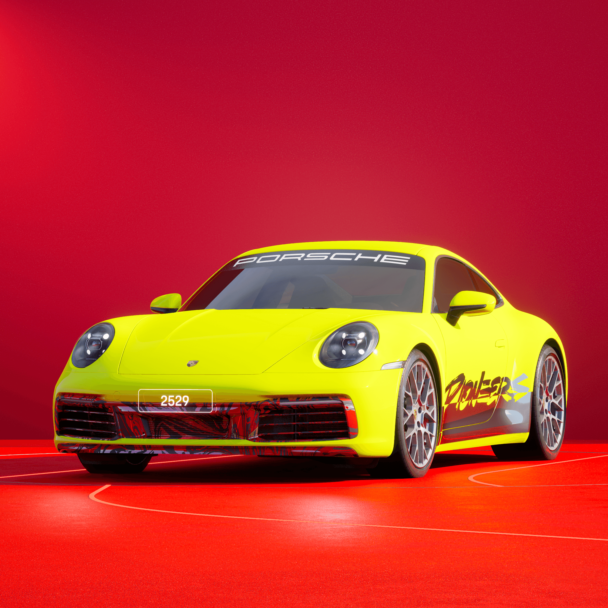 The PORSCHΞ 911 2529 image in phase
