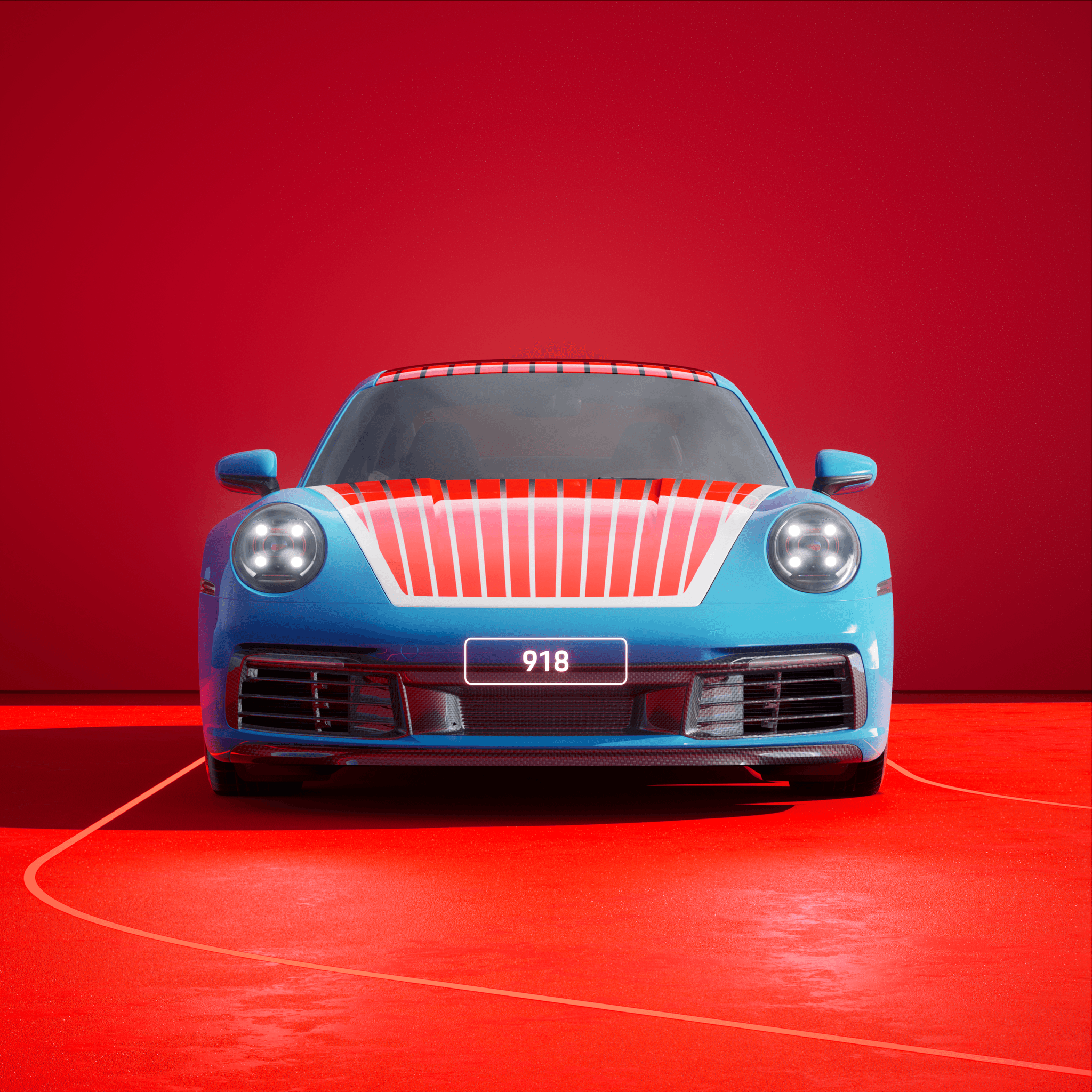 The PORSCHΞ 911 918 image in phase
