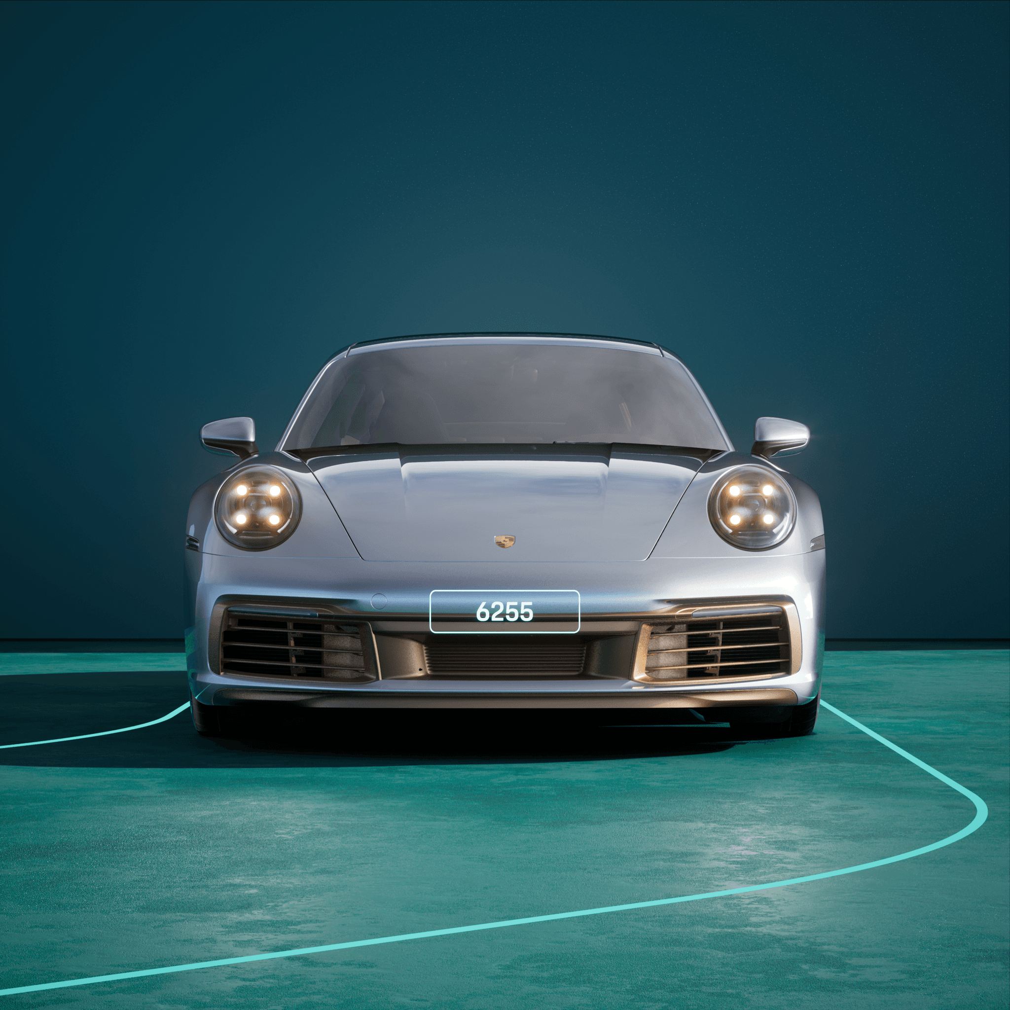The PORSCHΞ 911 6255 image in phase