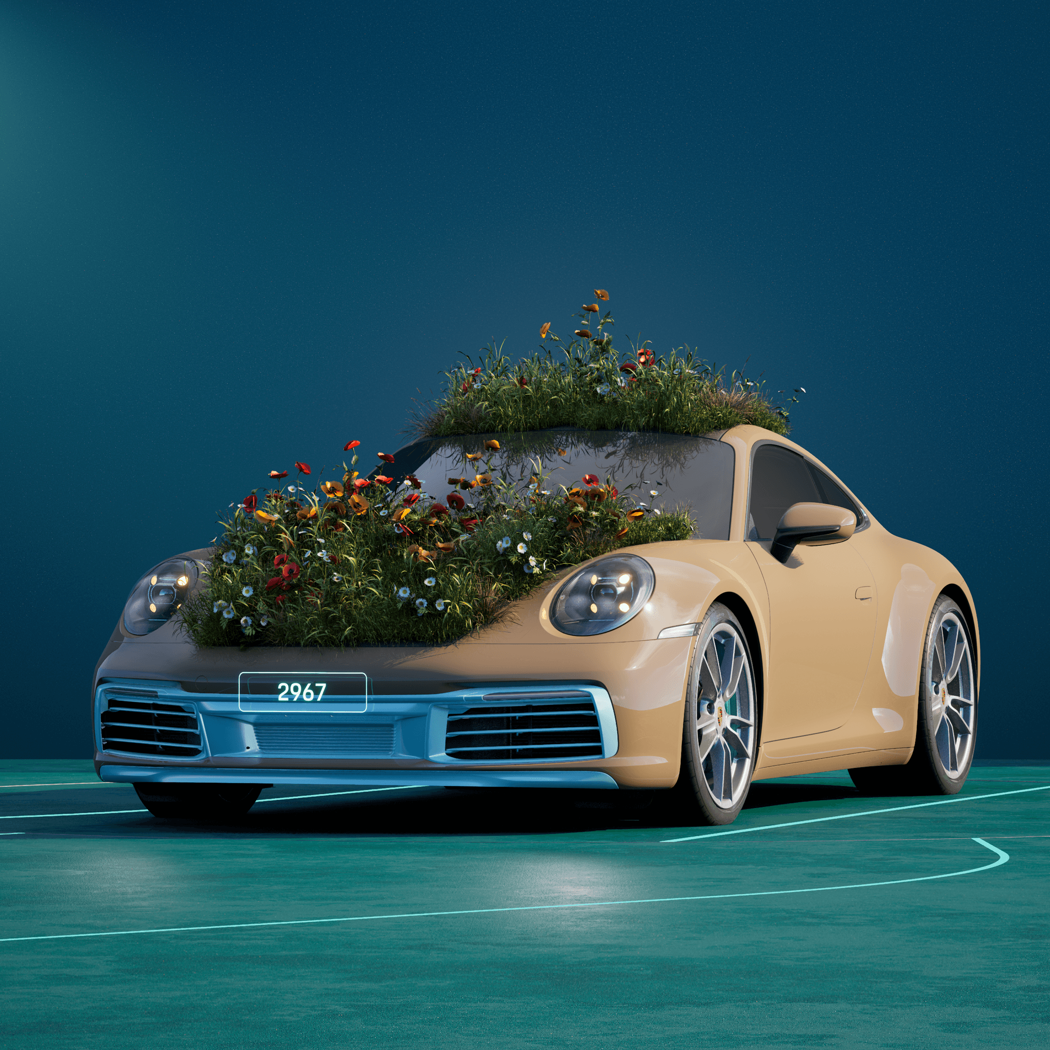The PORSCHΞ 911 2967 image in phase