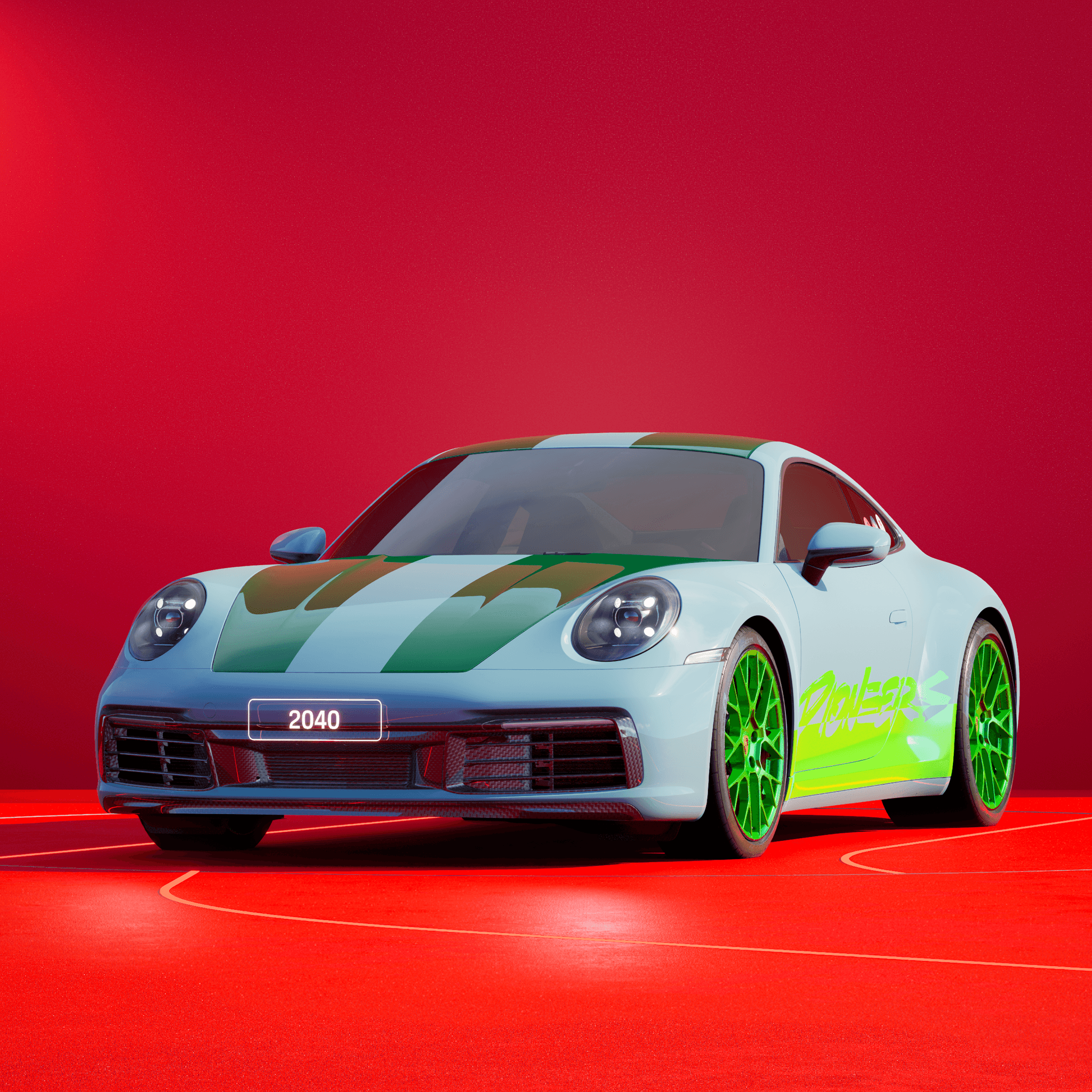 The PORSCHΞ 911 2040 image in phase