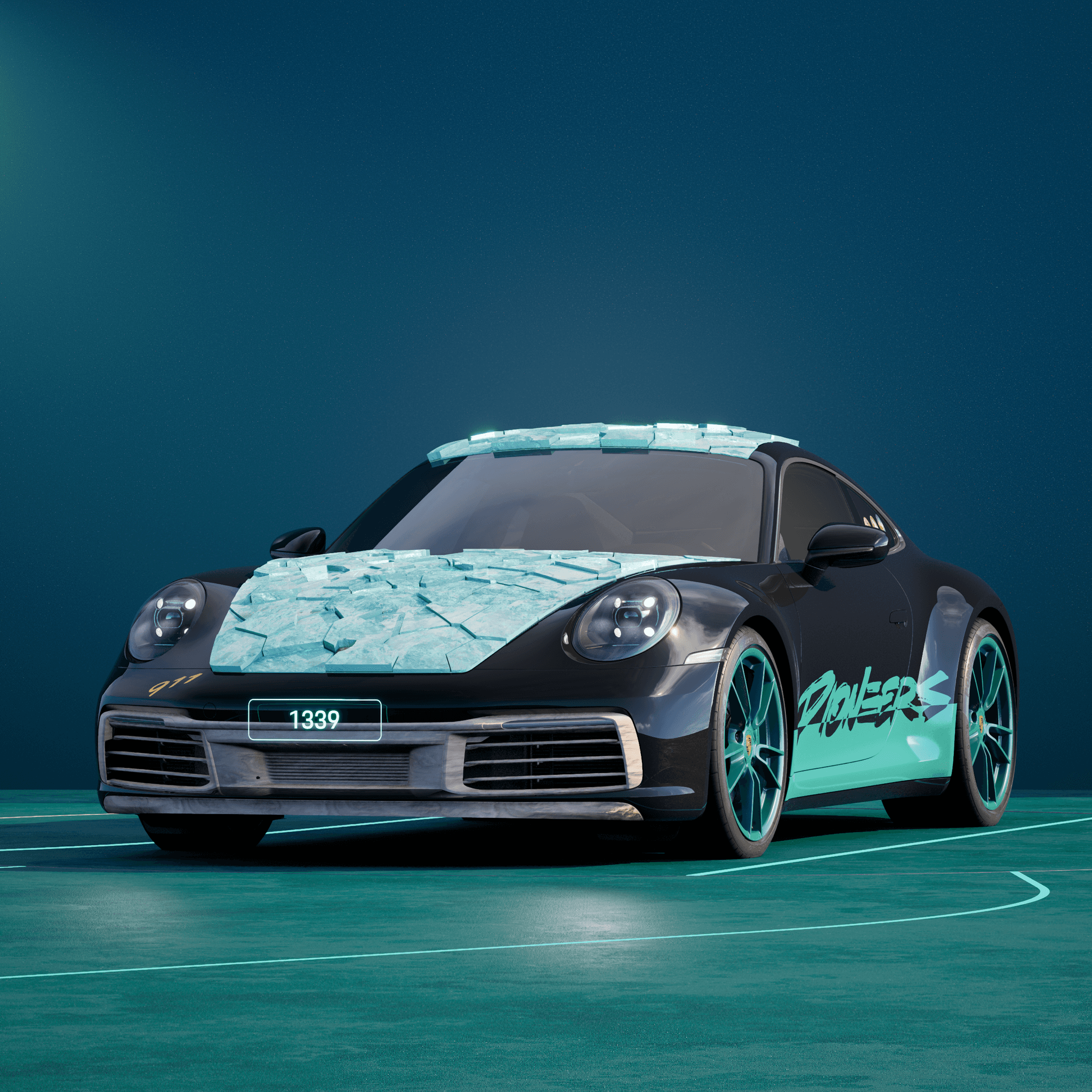 The PORSCHΞ 911 1339 image in phase