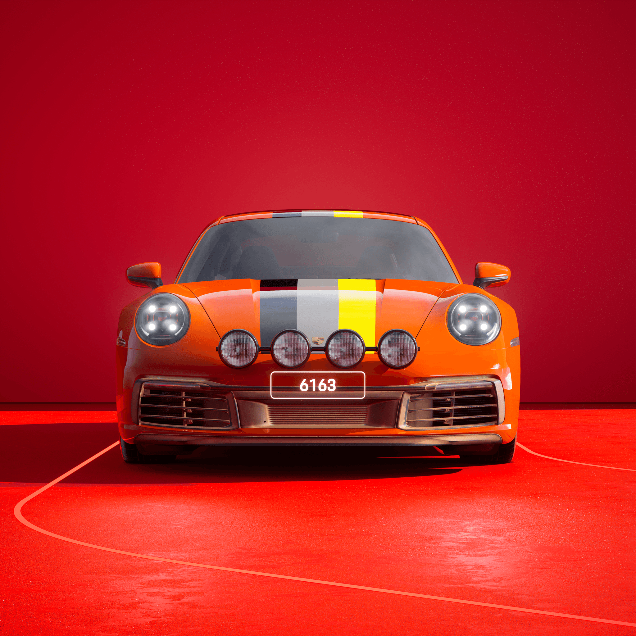 The PORSCHΞ 911 6163 image in phase
