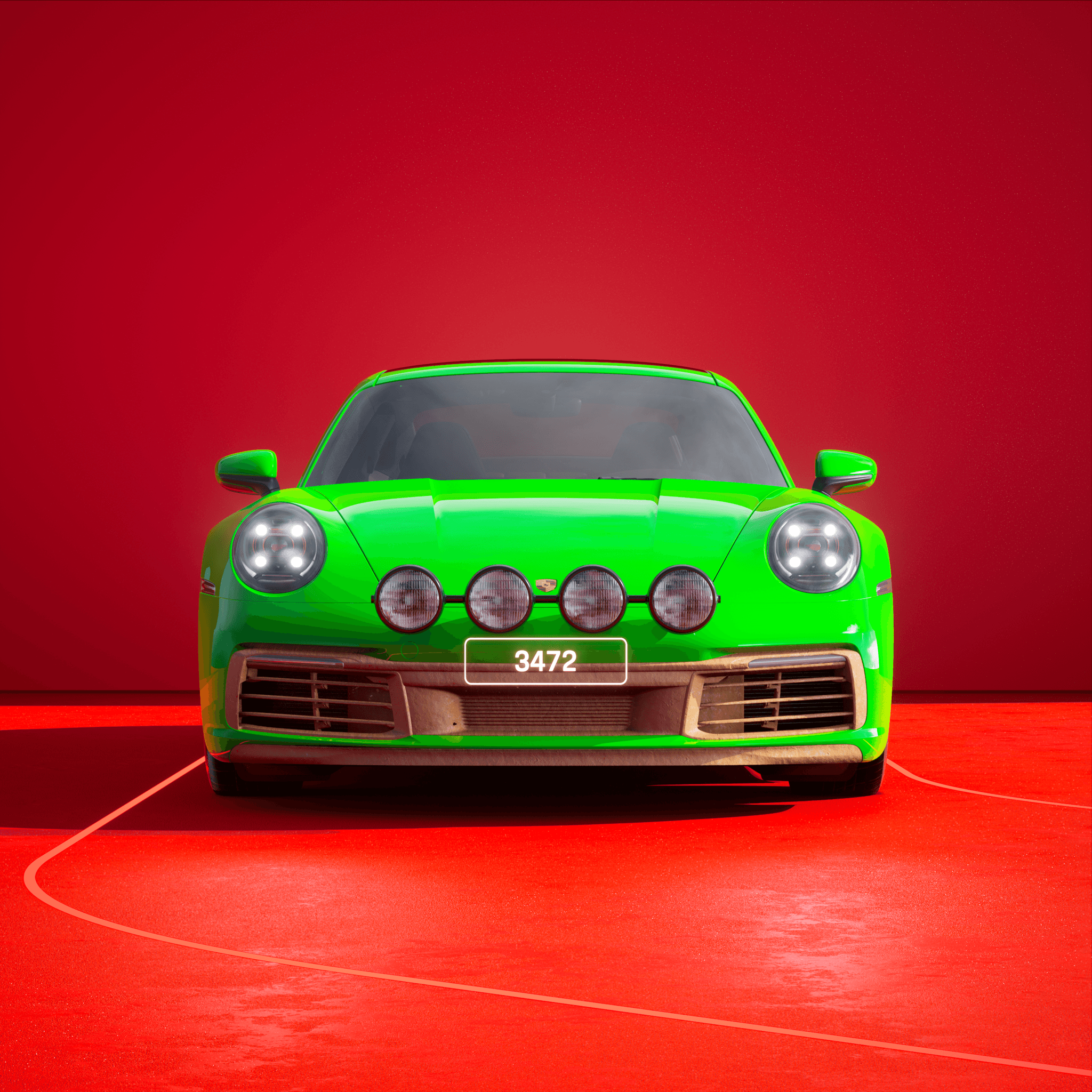 The PORSCHΞ 911 3472 image in phase
