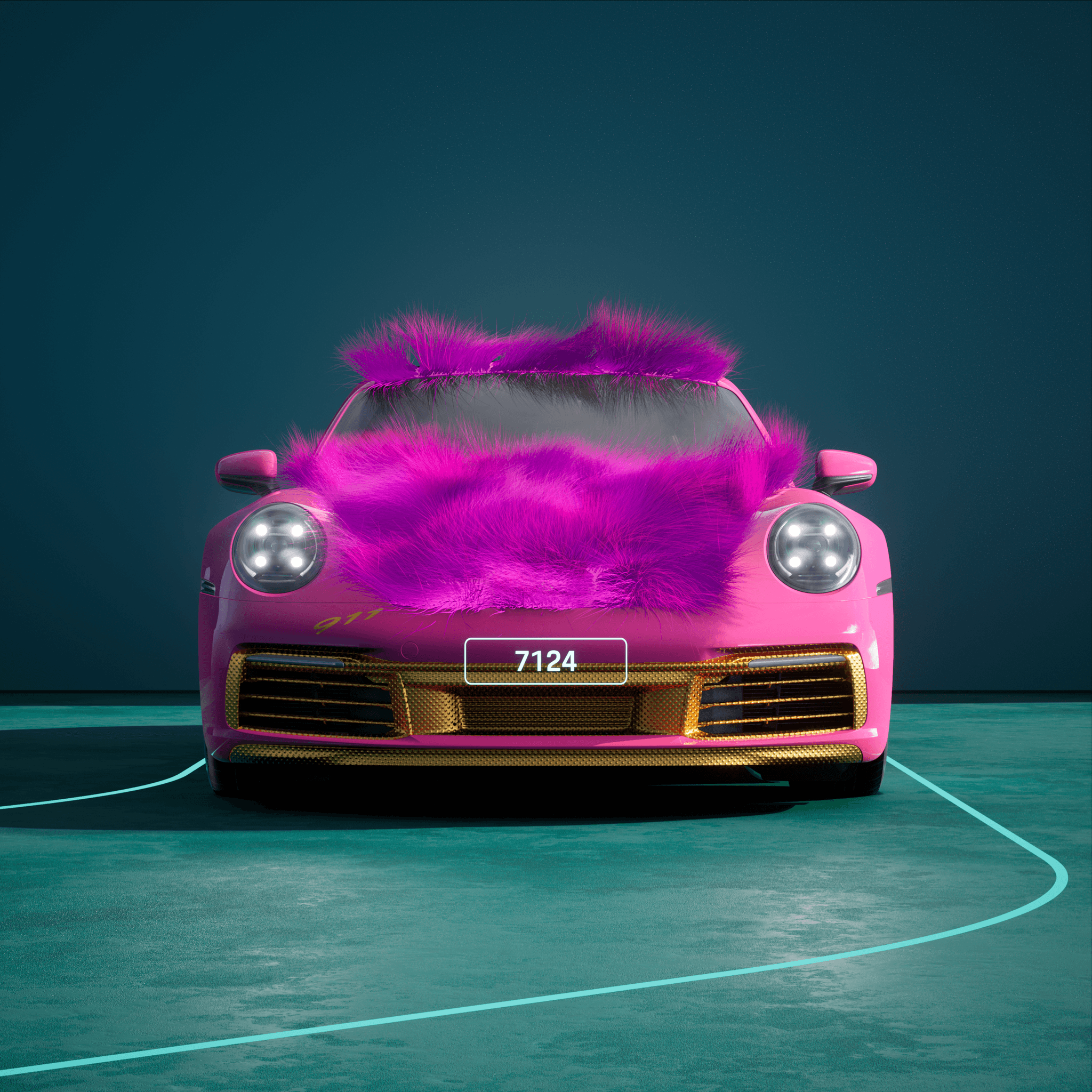 The PORSCHΞ 911 7124 image in phase