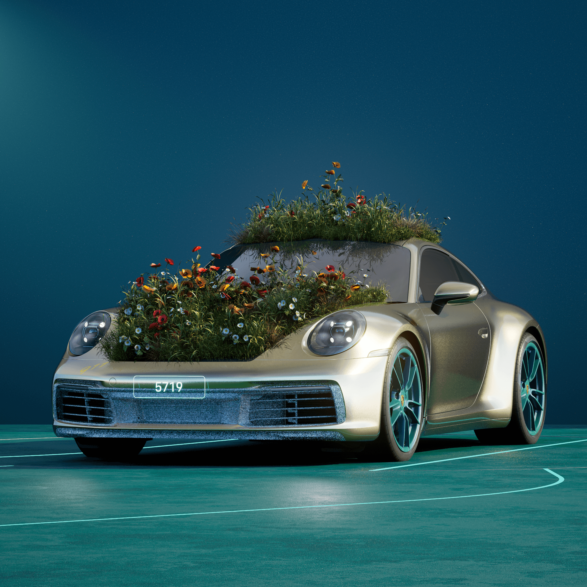 The PORSCHΞ 911 5719 image in phase