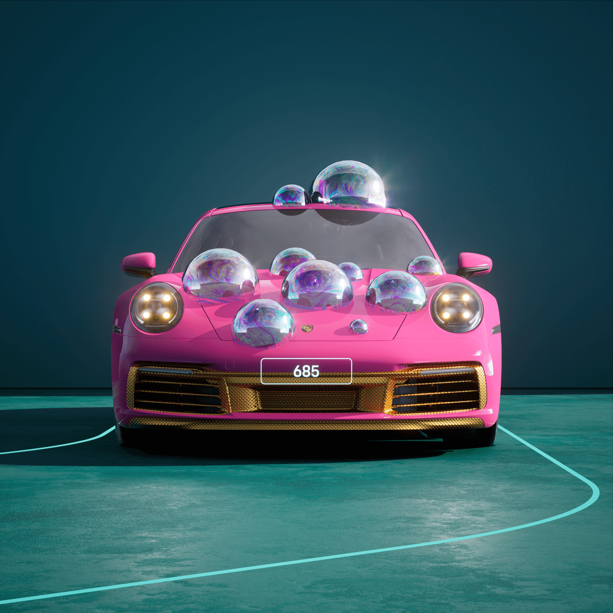 The PORSCHΞ 911 685 image in phase
