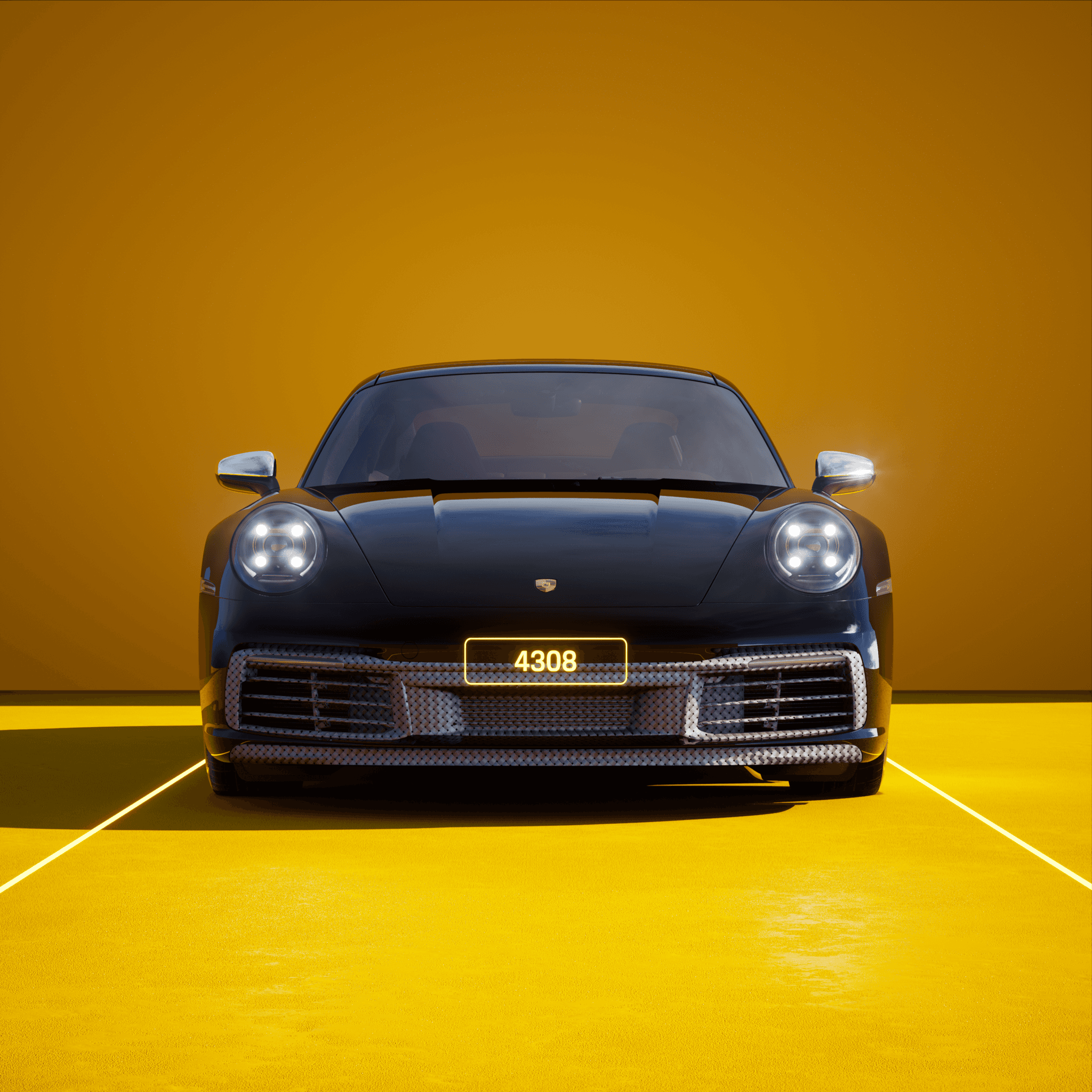 The PORSCHΞ 911 4308 image in phase