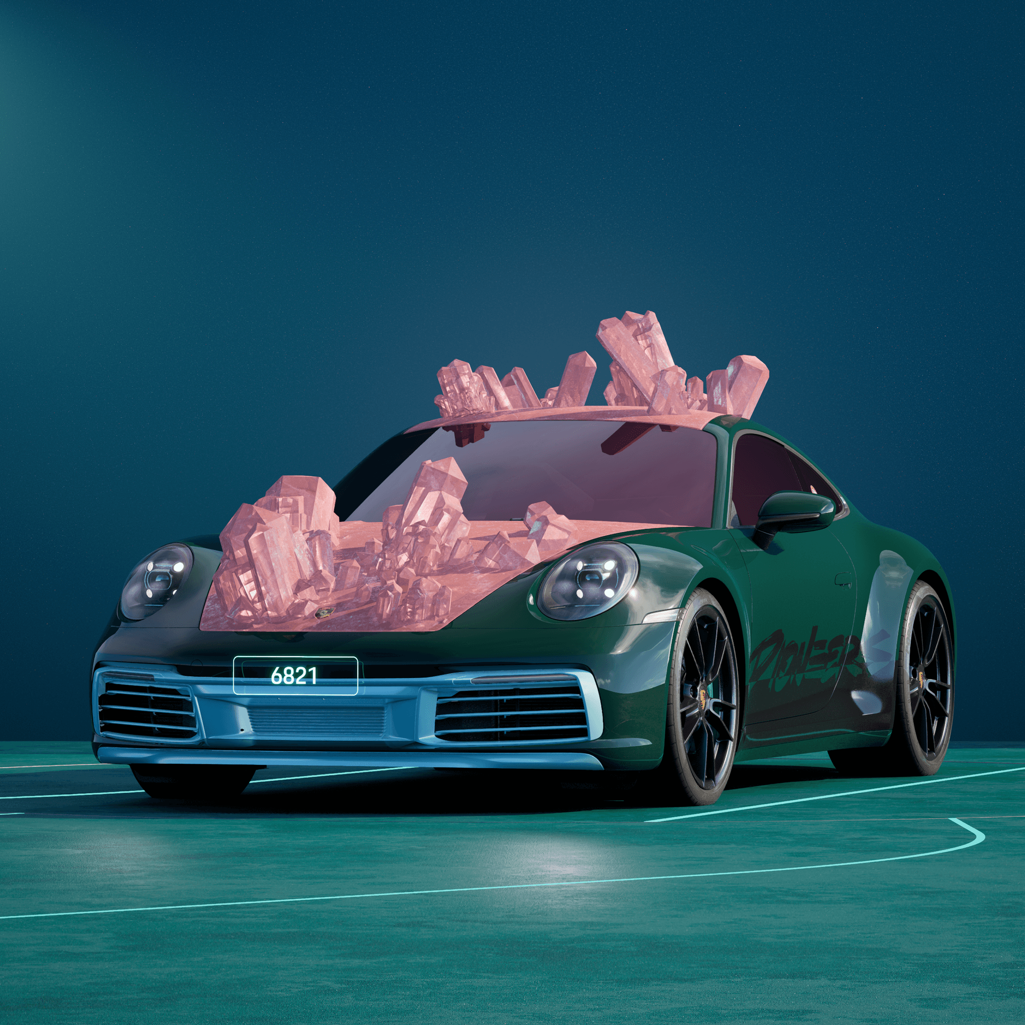 The PORSCHΞ 911 6821 image in phase