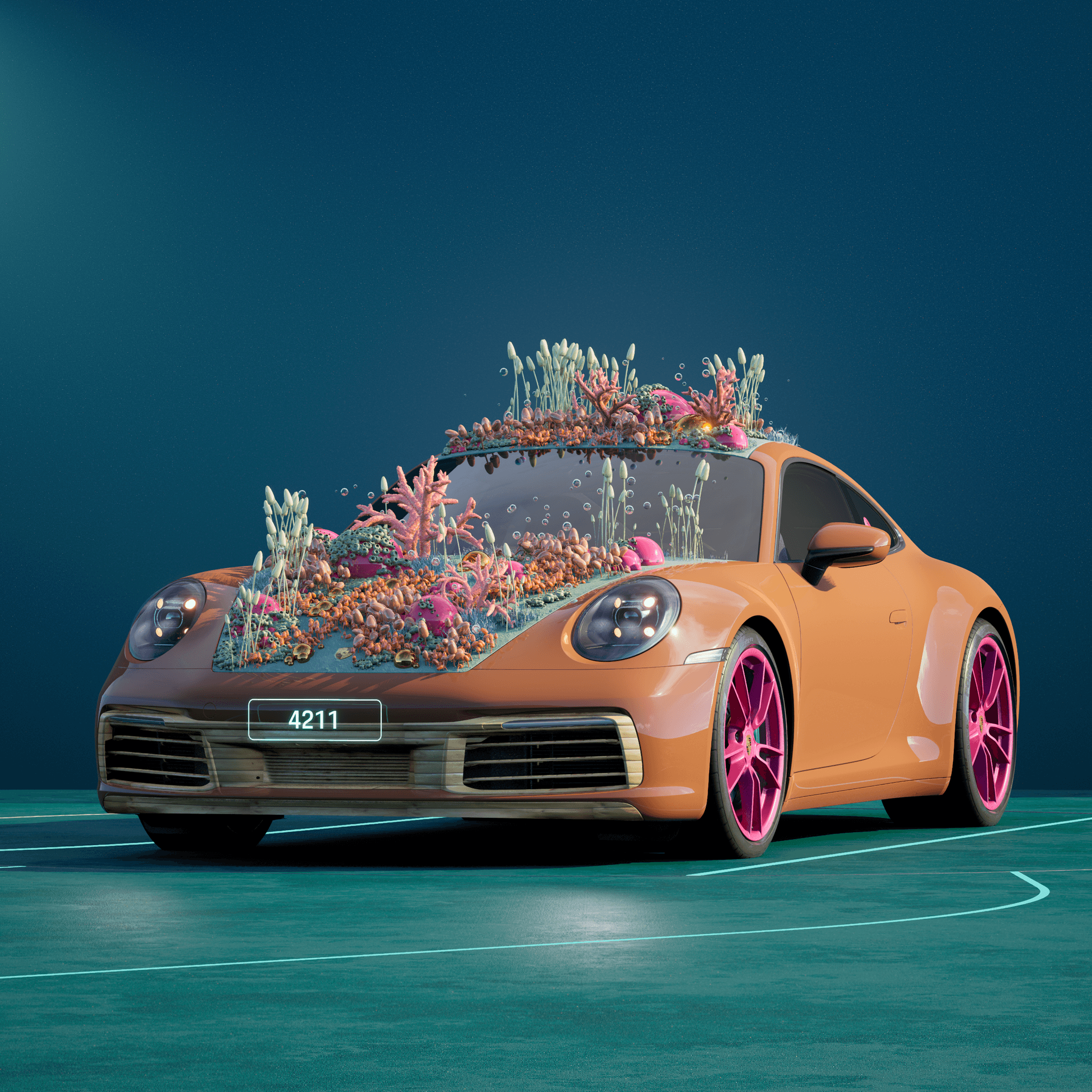 The PORSCHΞ 911 4211 image in phase