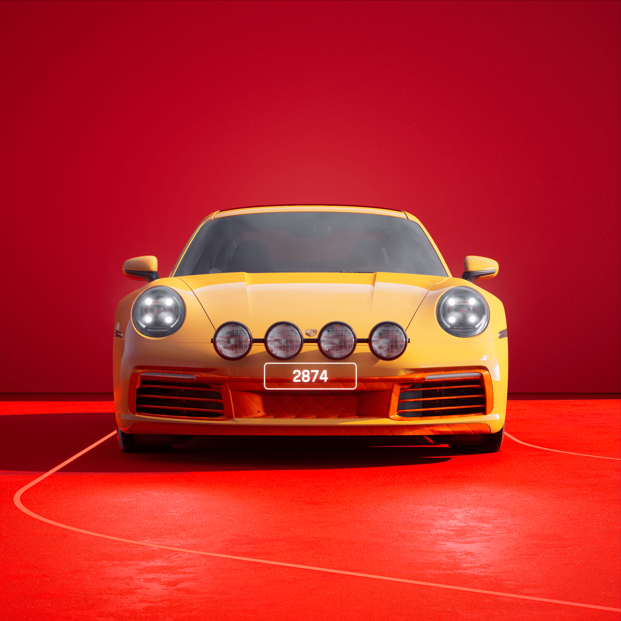 The PORSCHΞ 911 2874 image in phase