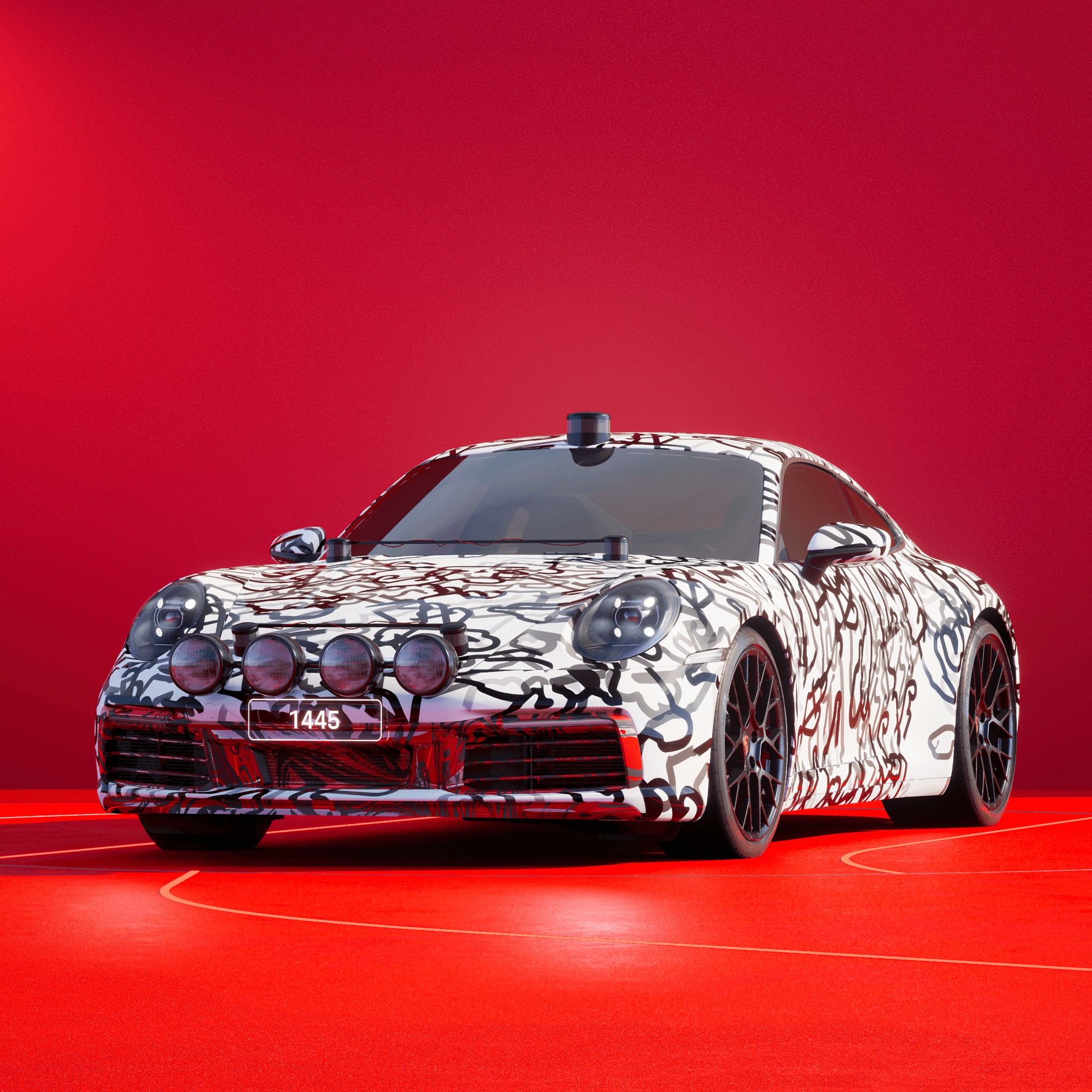 The PORSCHΞ 911 1445 image in phase