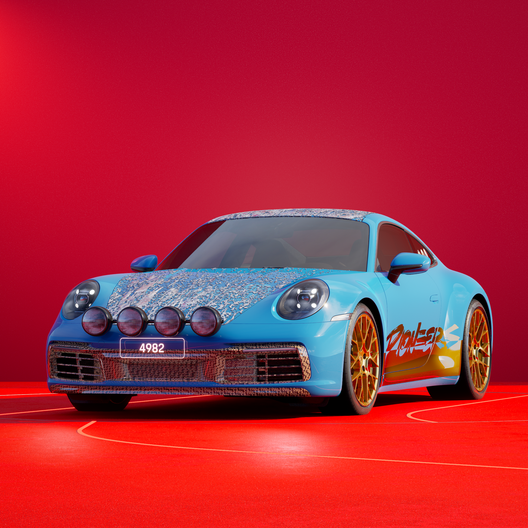 The PORSCHΞ 911 4982 image in phase