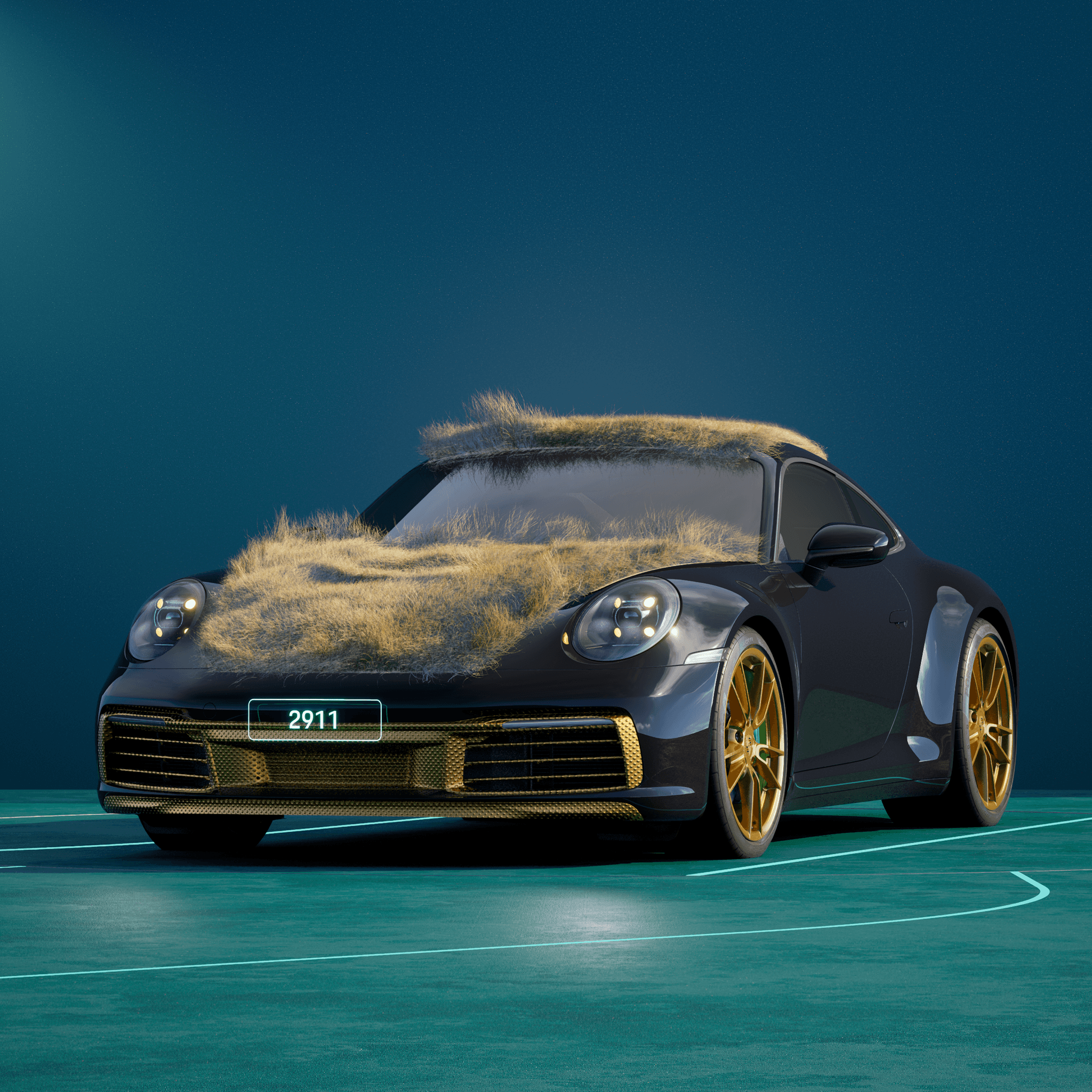 The PORSCHΞ 911 2911 image in phase