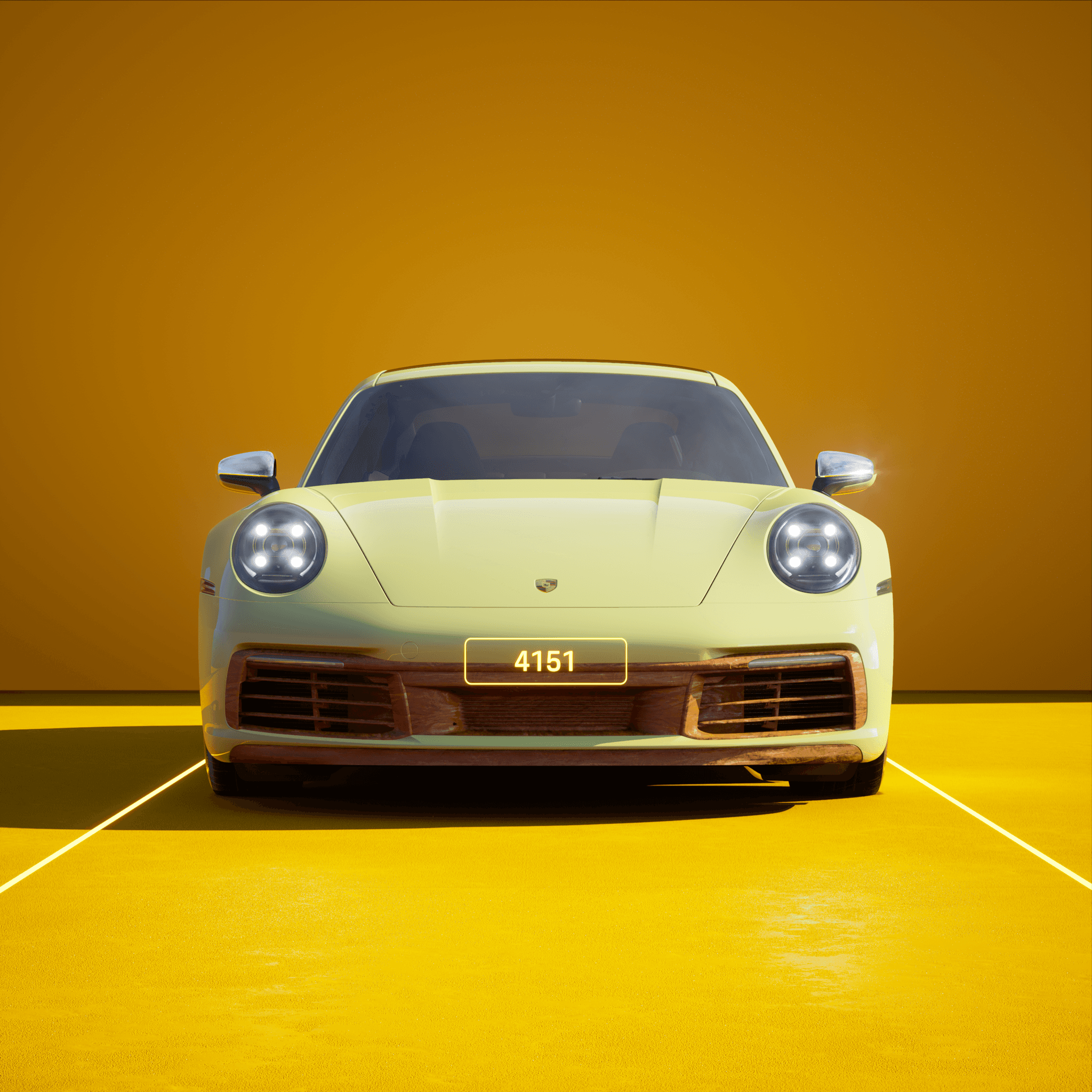 The PORSCHΞ 911 4151 image in phase