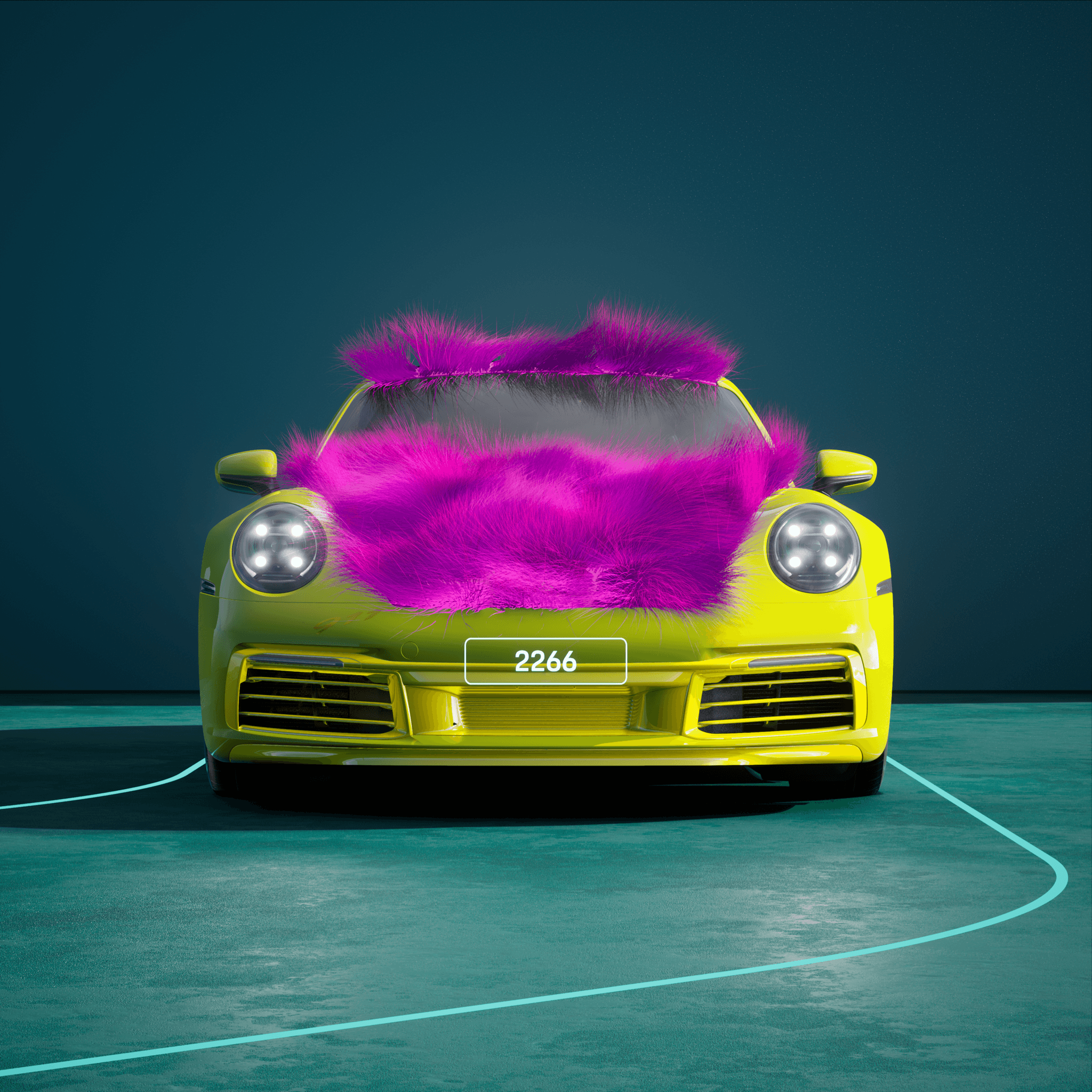 The PORSCHΞ 911 2266 image in phase