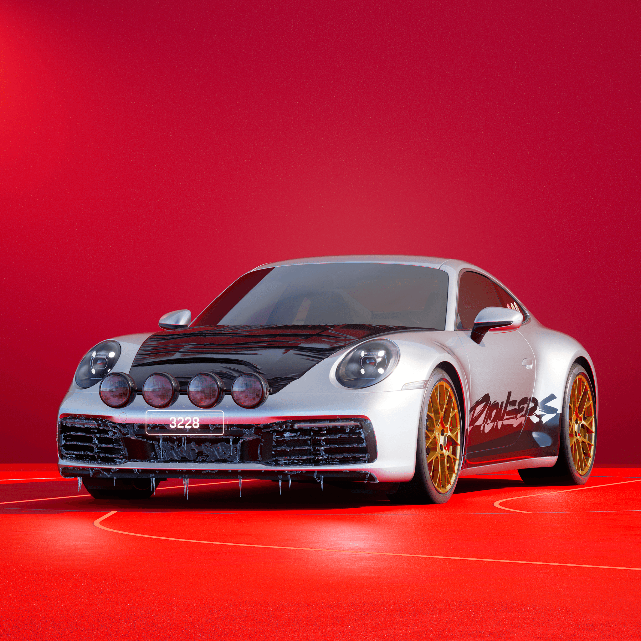 The PORSCHΞ 911 3228 image in phase