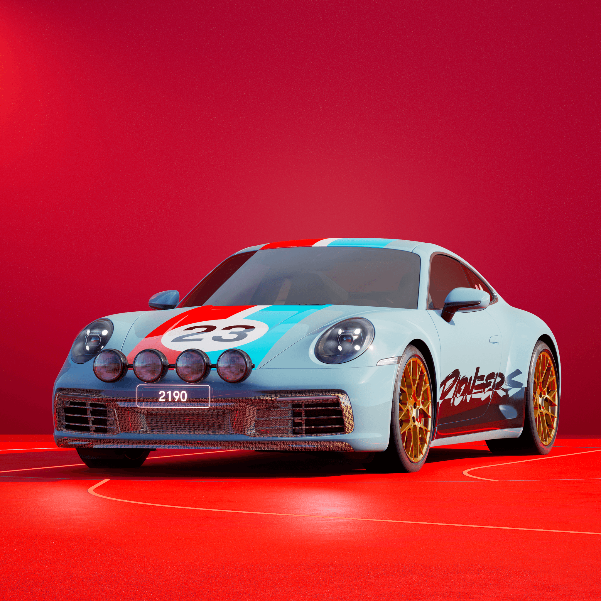 The PORSCHΞ 911 2190 image in phase