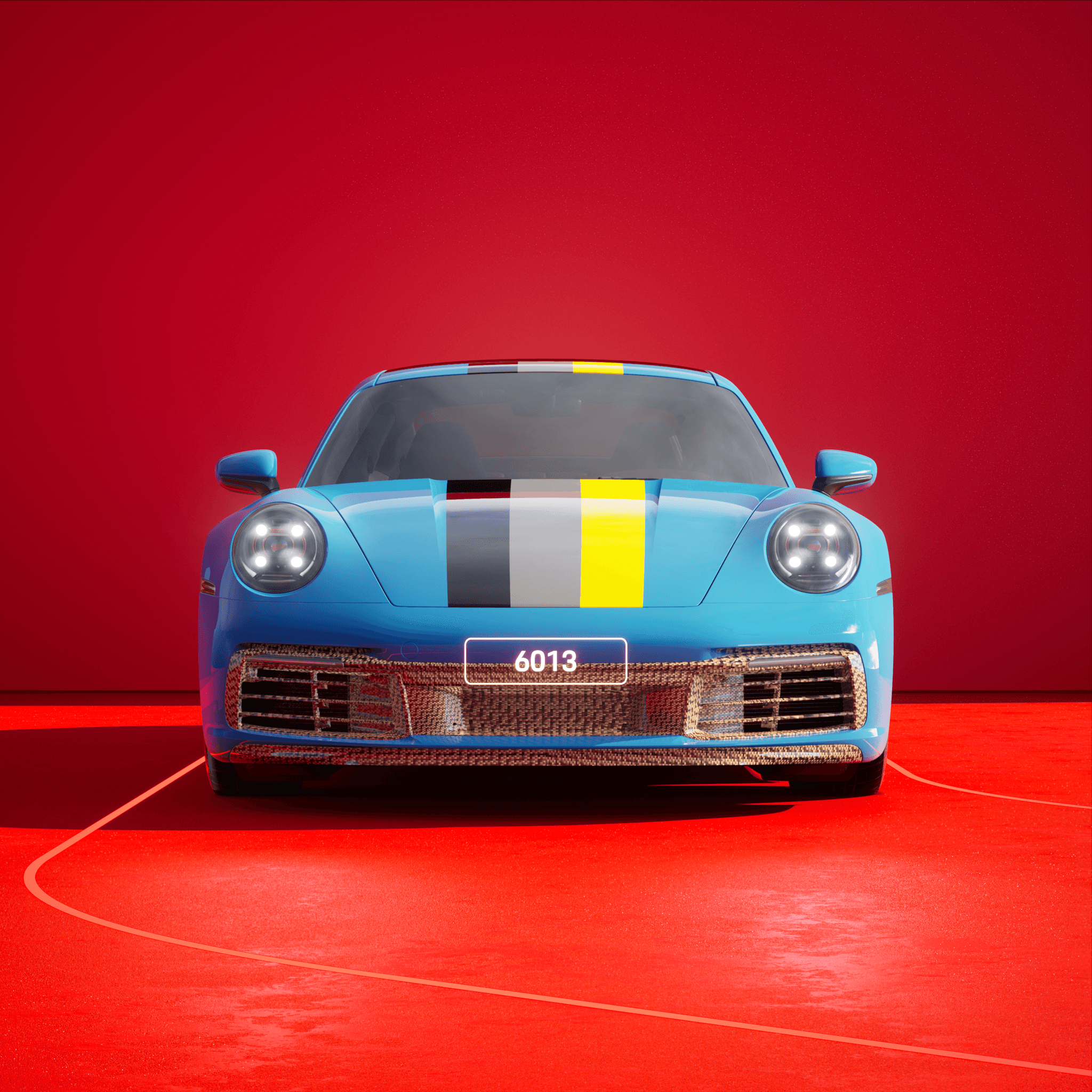 The PORSCHΞ 911 6013 image in phase