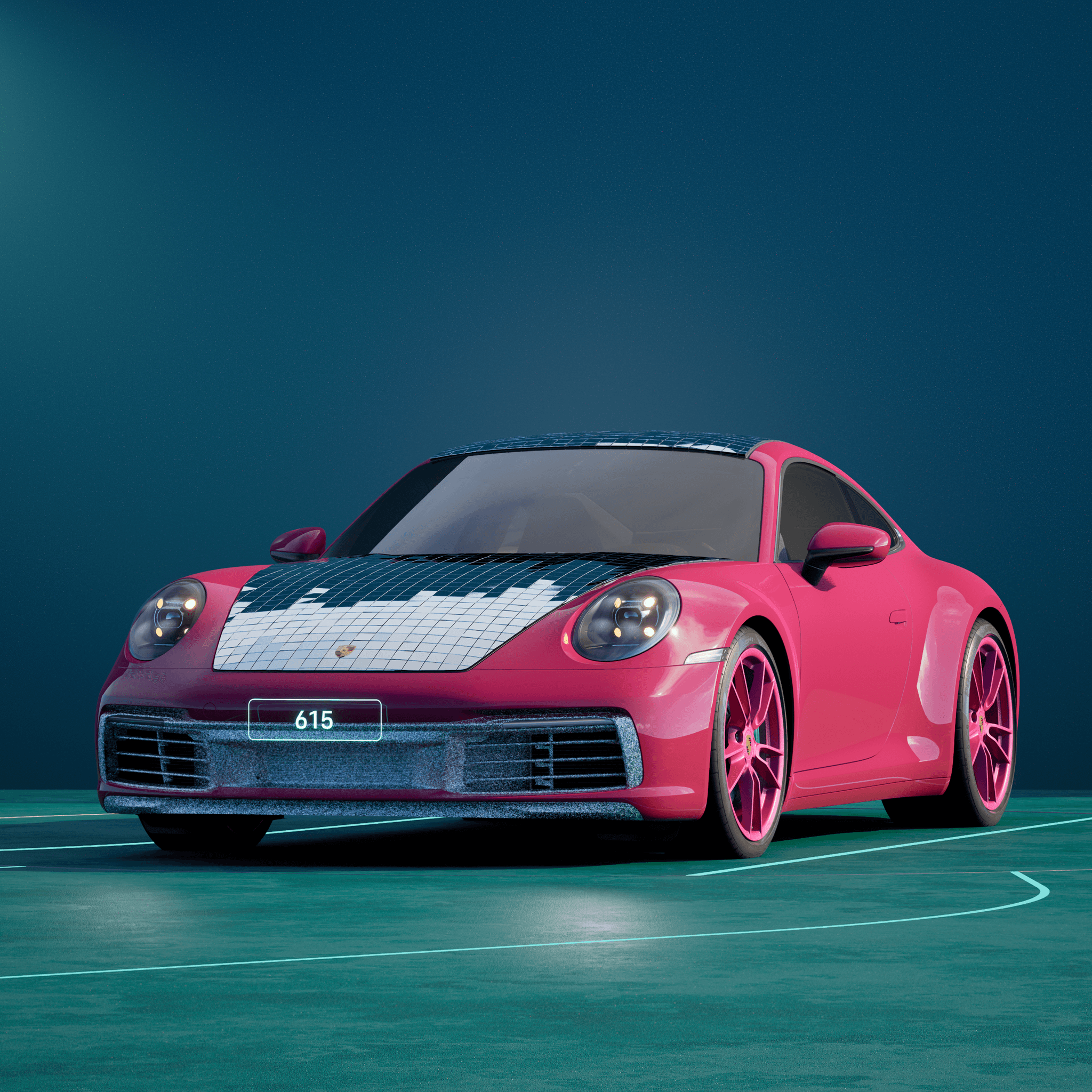 The PORSCHΞ 911 615 image in phase