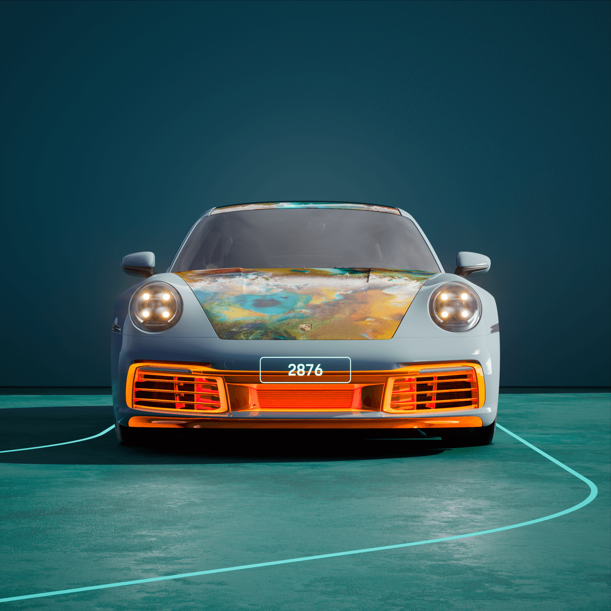 The PORSCHΞ 911 2876 image in phase