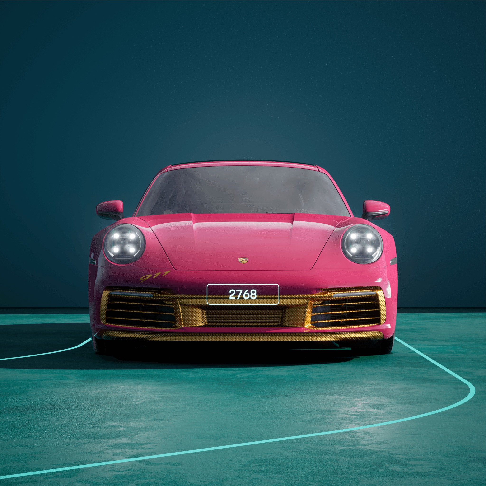 The PORSCHΞ 911 2768 image in phase