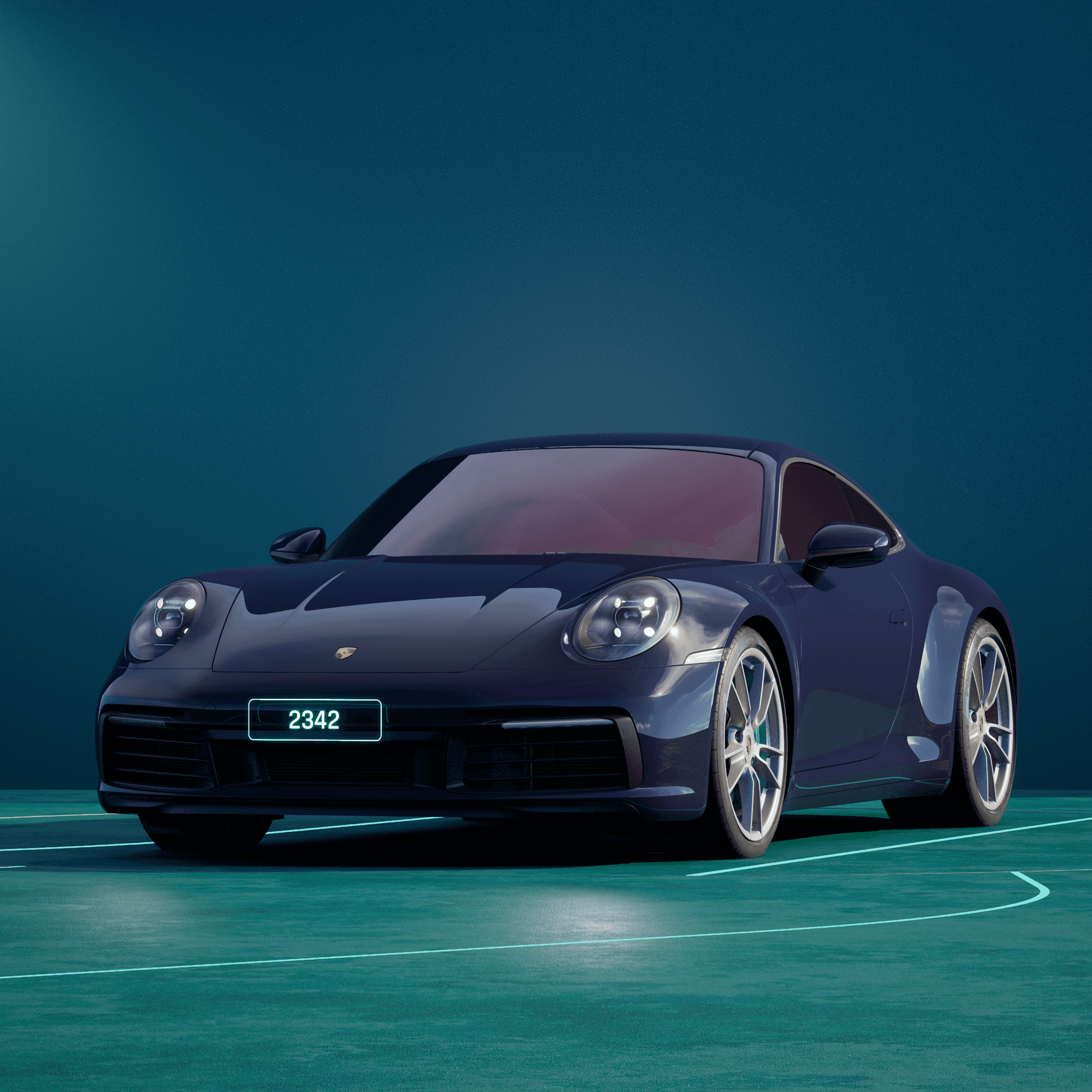 The PORSCHΞ 911 2342 image in phase