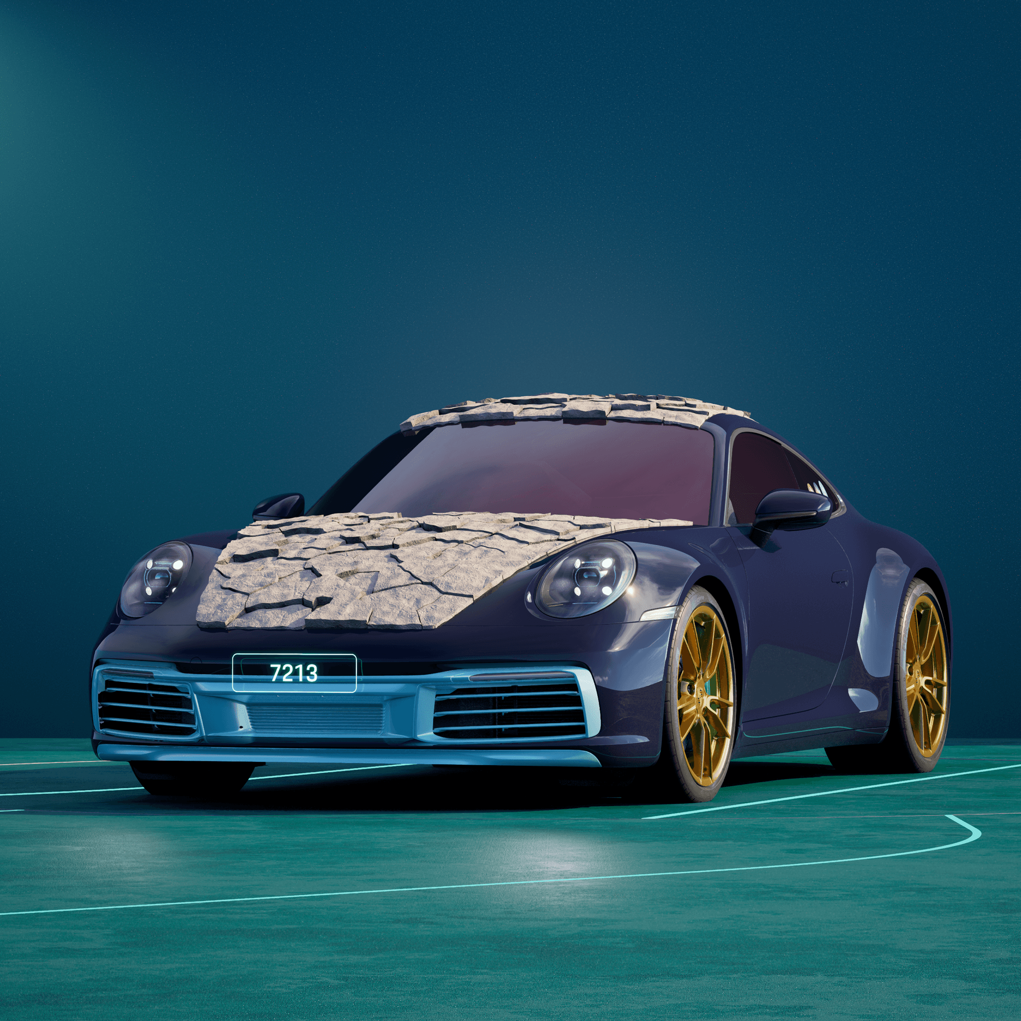 The PORSCHΞ 911 7213 image in phase
