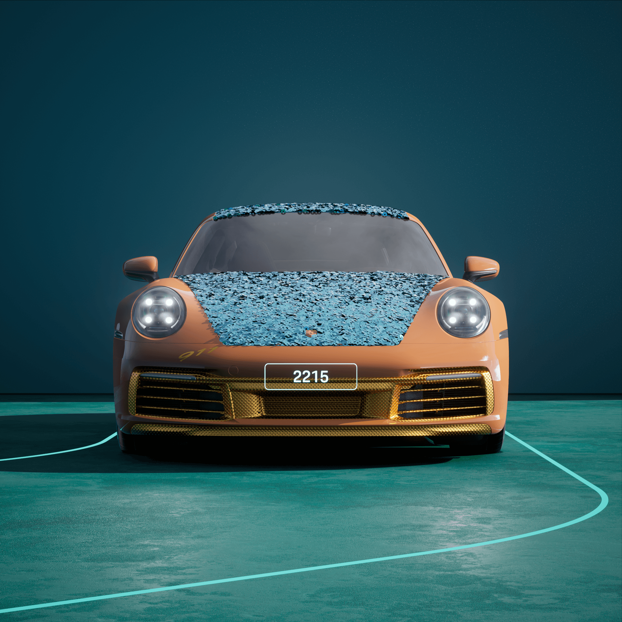 The PORSCHΞ 911 2215 image in phase