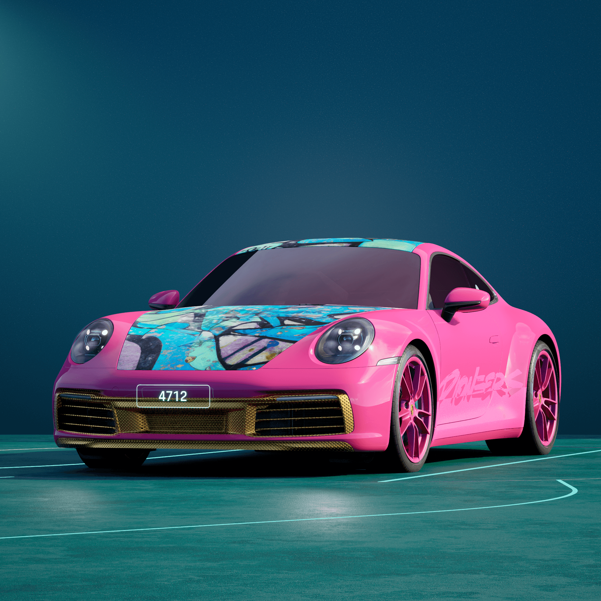The PORSCHΞ 911 4712 image in phase