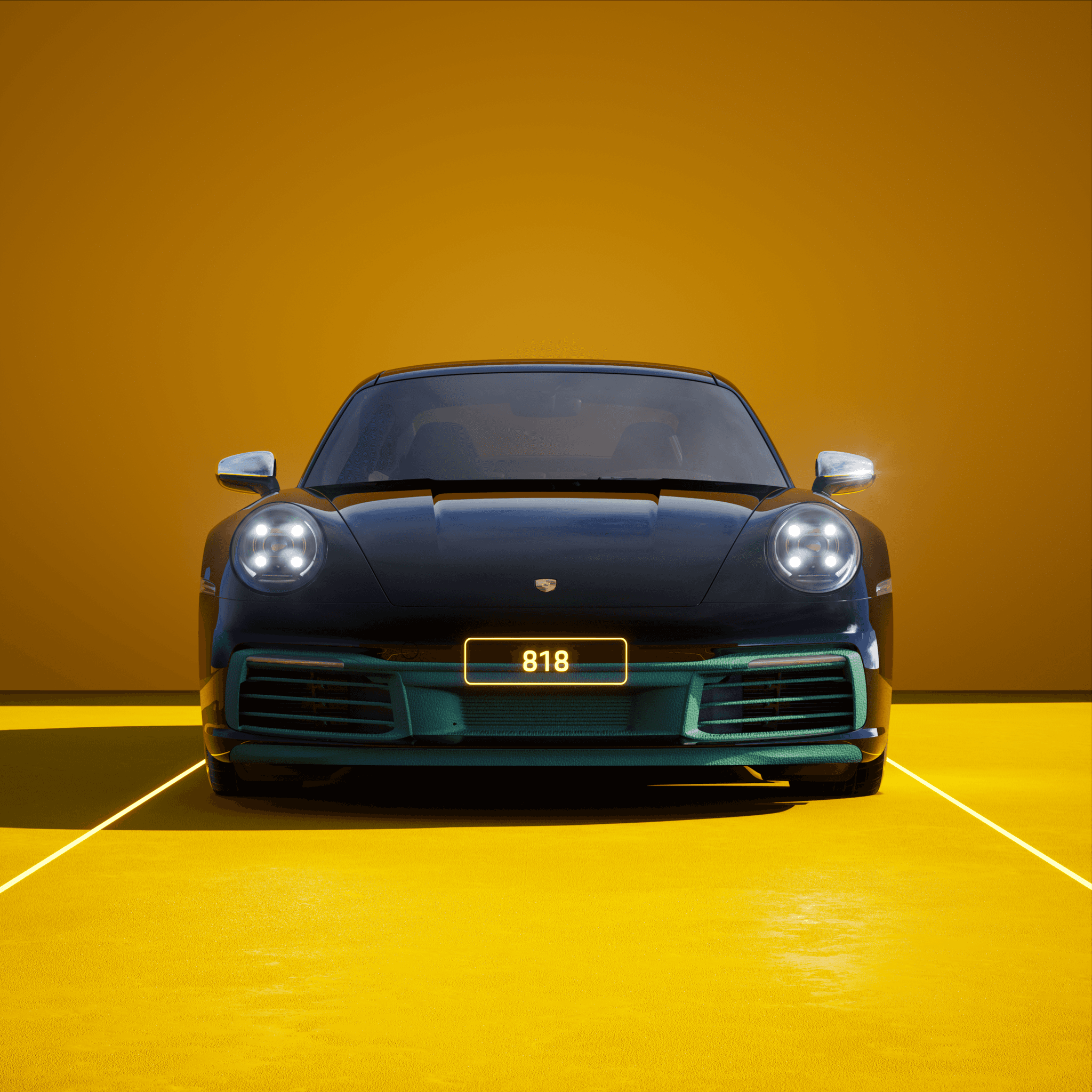 The PORSCHΞ 911 818 image in phase