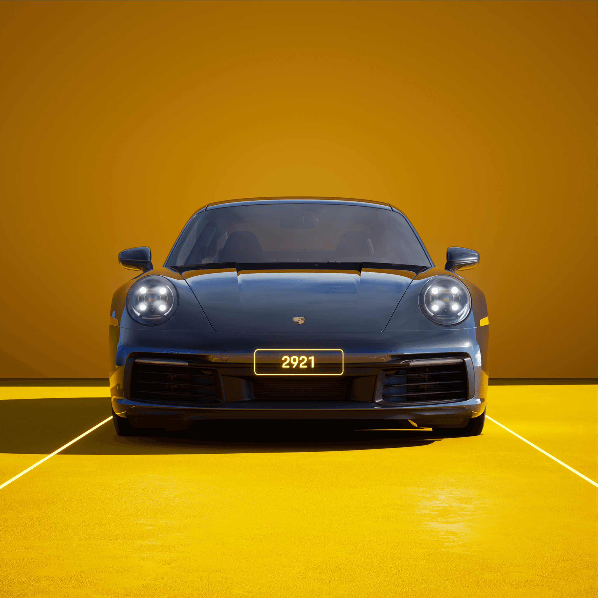 The PORSCHΞ 911 2921 image in phase