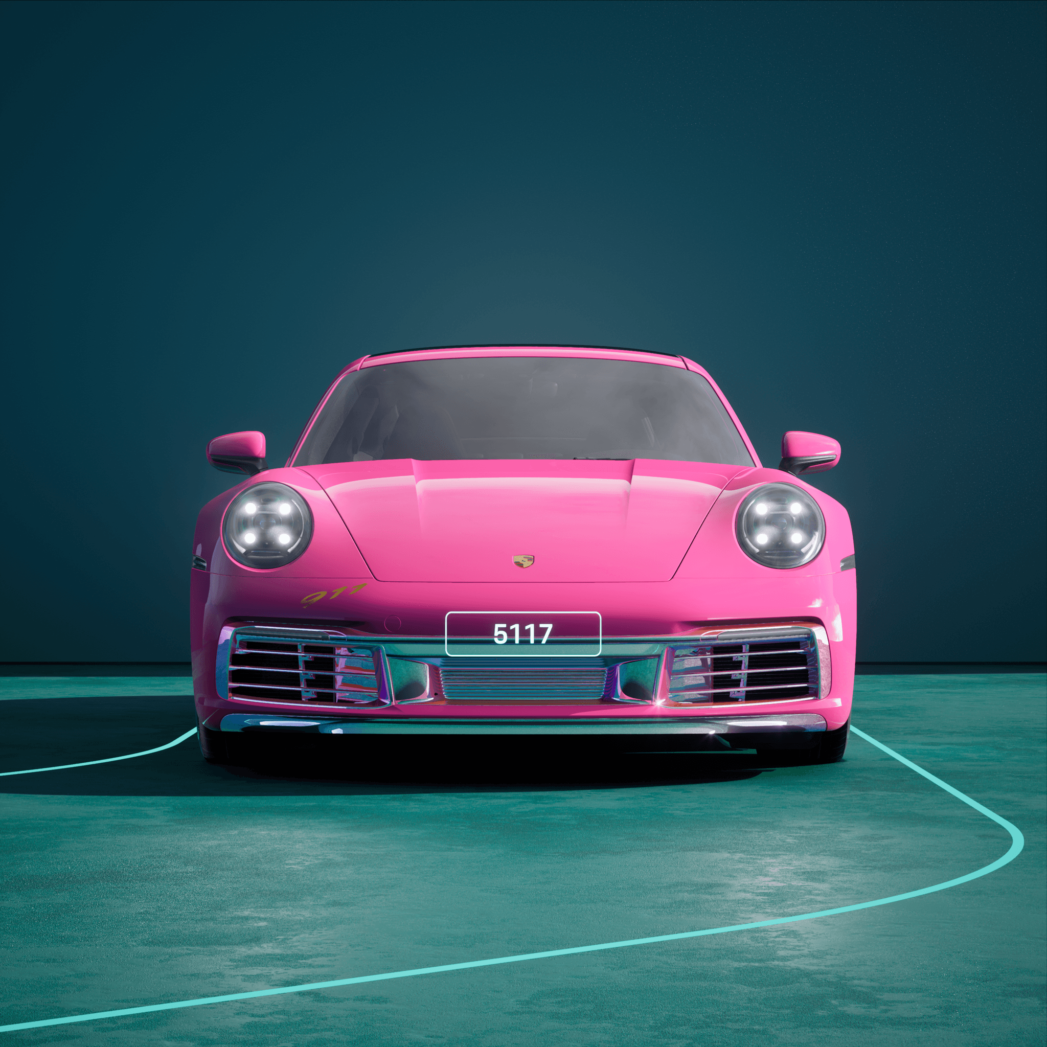 The PORSCHΞ 911 5117 image in phase