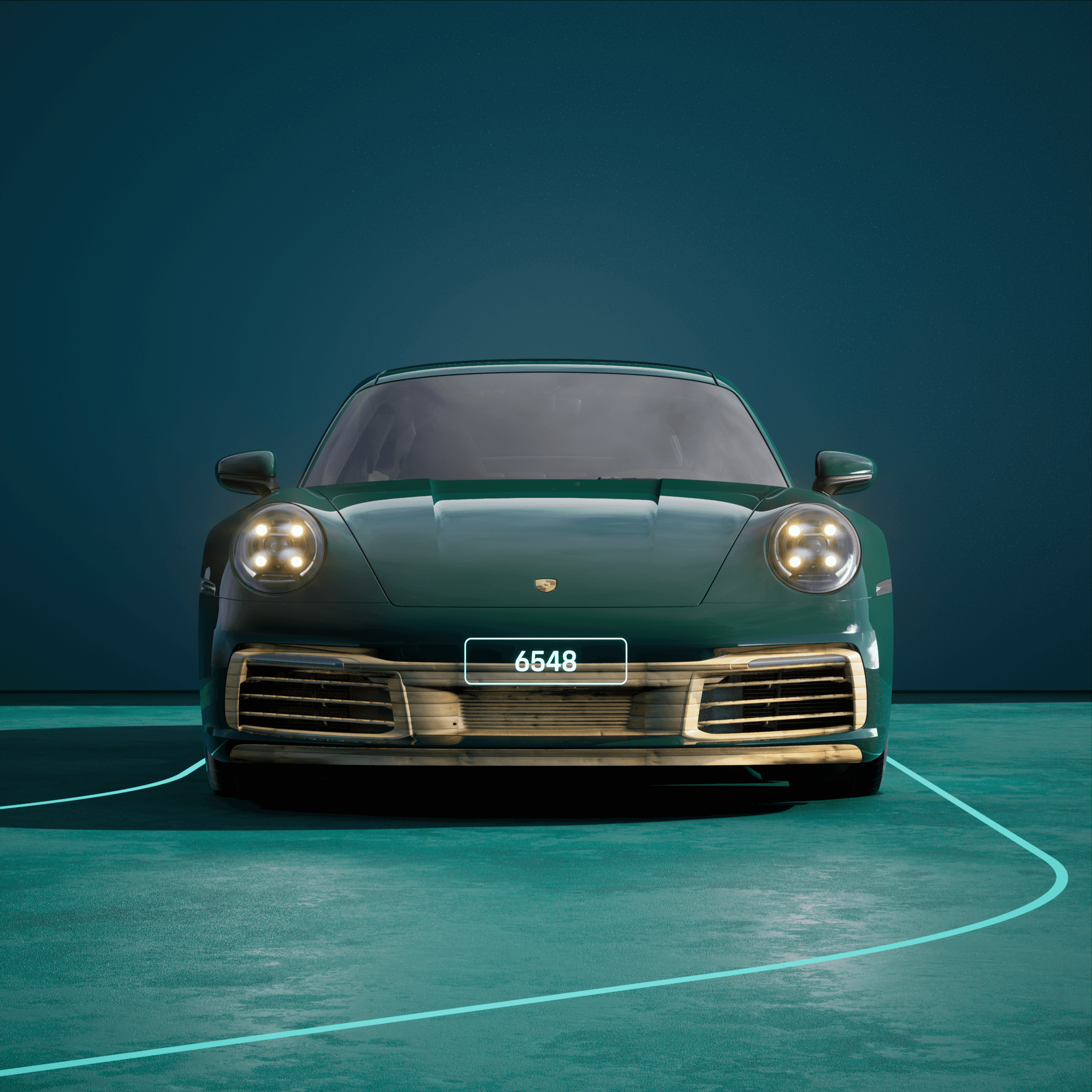 The PORSCHΞ 911 6548 image in phase