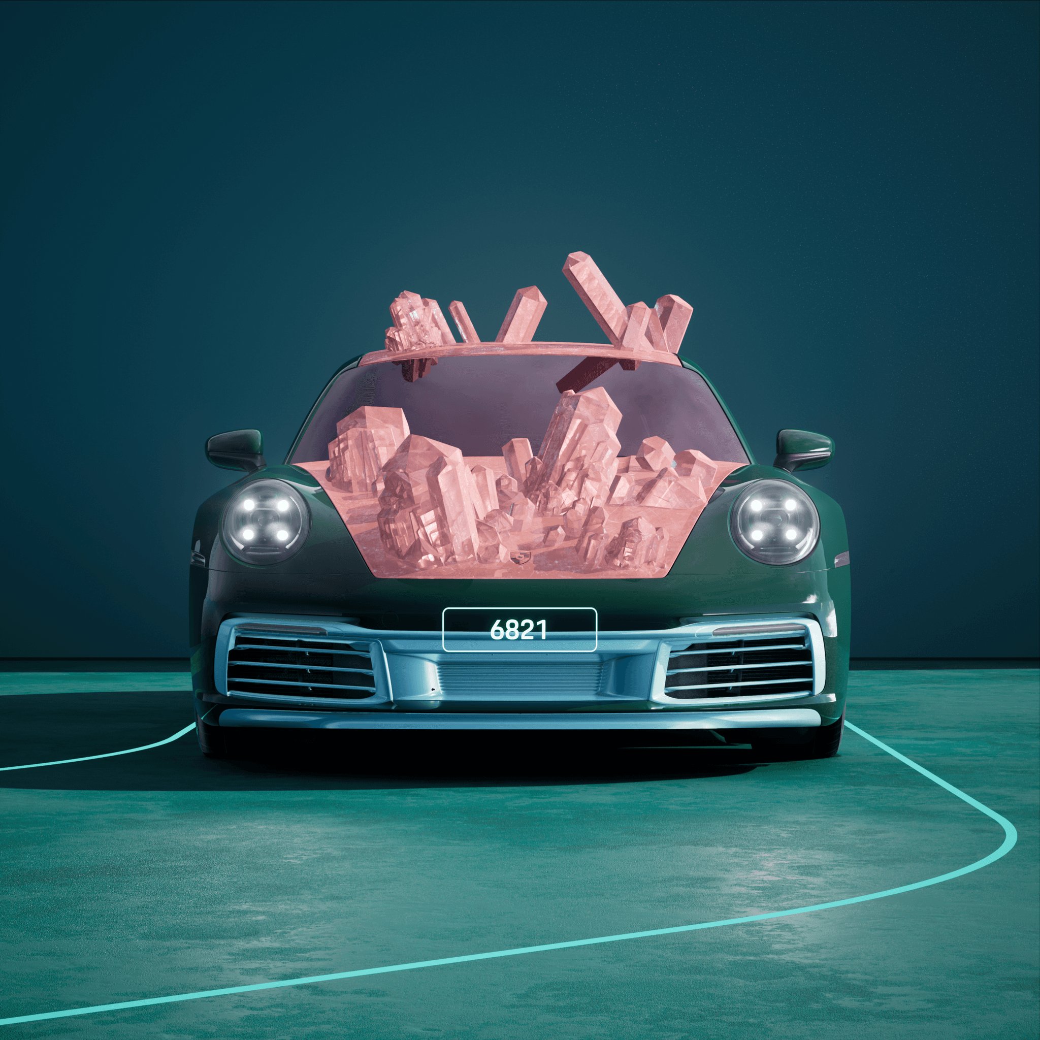 The PORSCHΞ 911 6821 image in phase