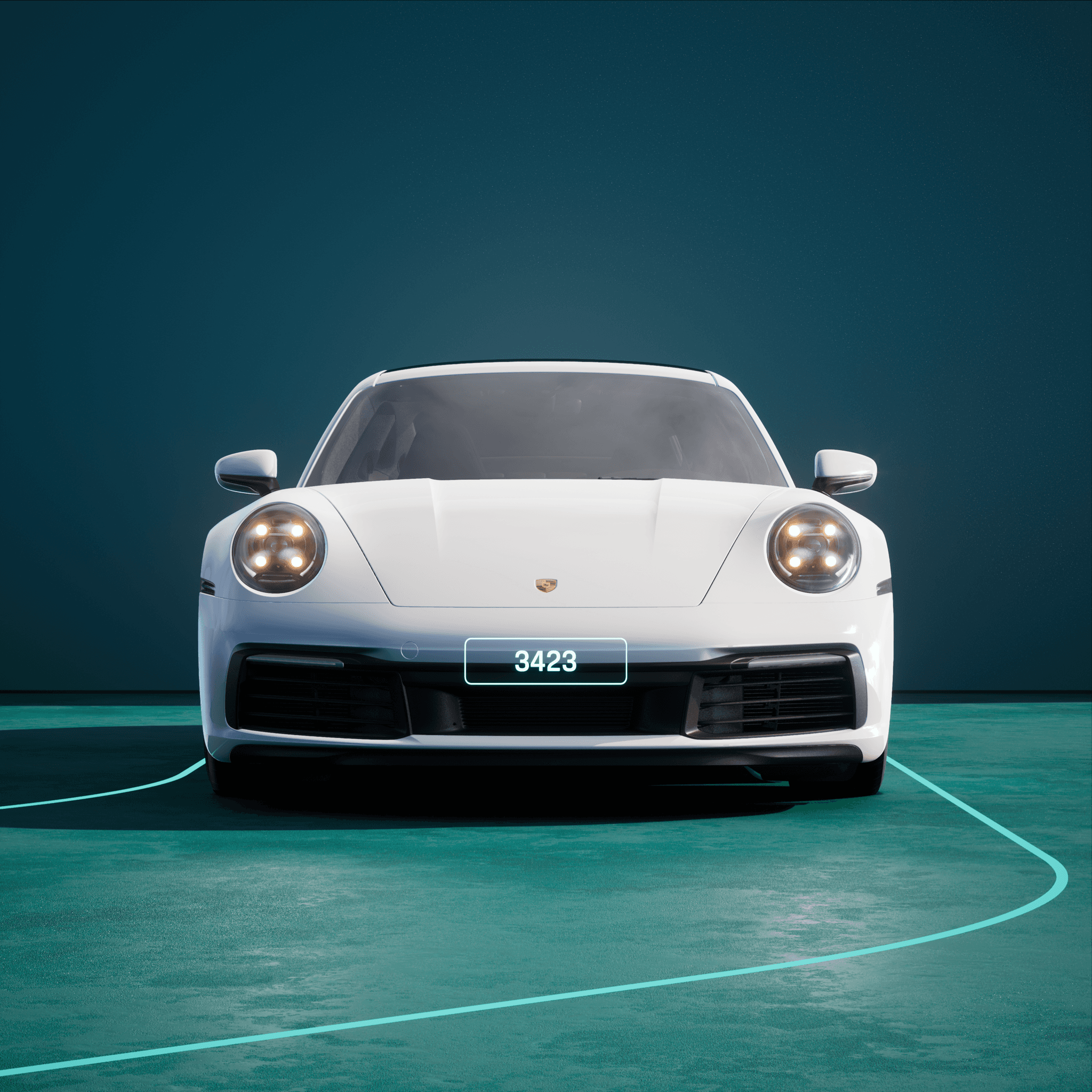 The PORSCHΞ 911 3423 image in phase