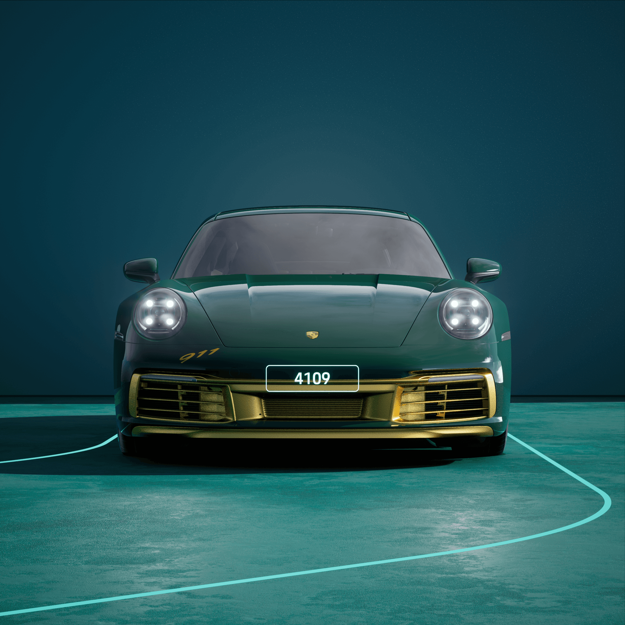 The PORSCHΞ 911 4109 image in phase
