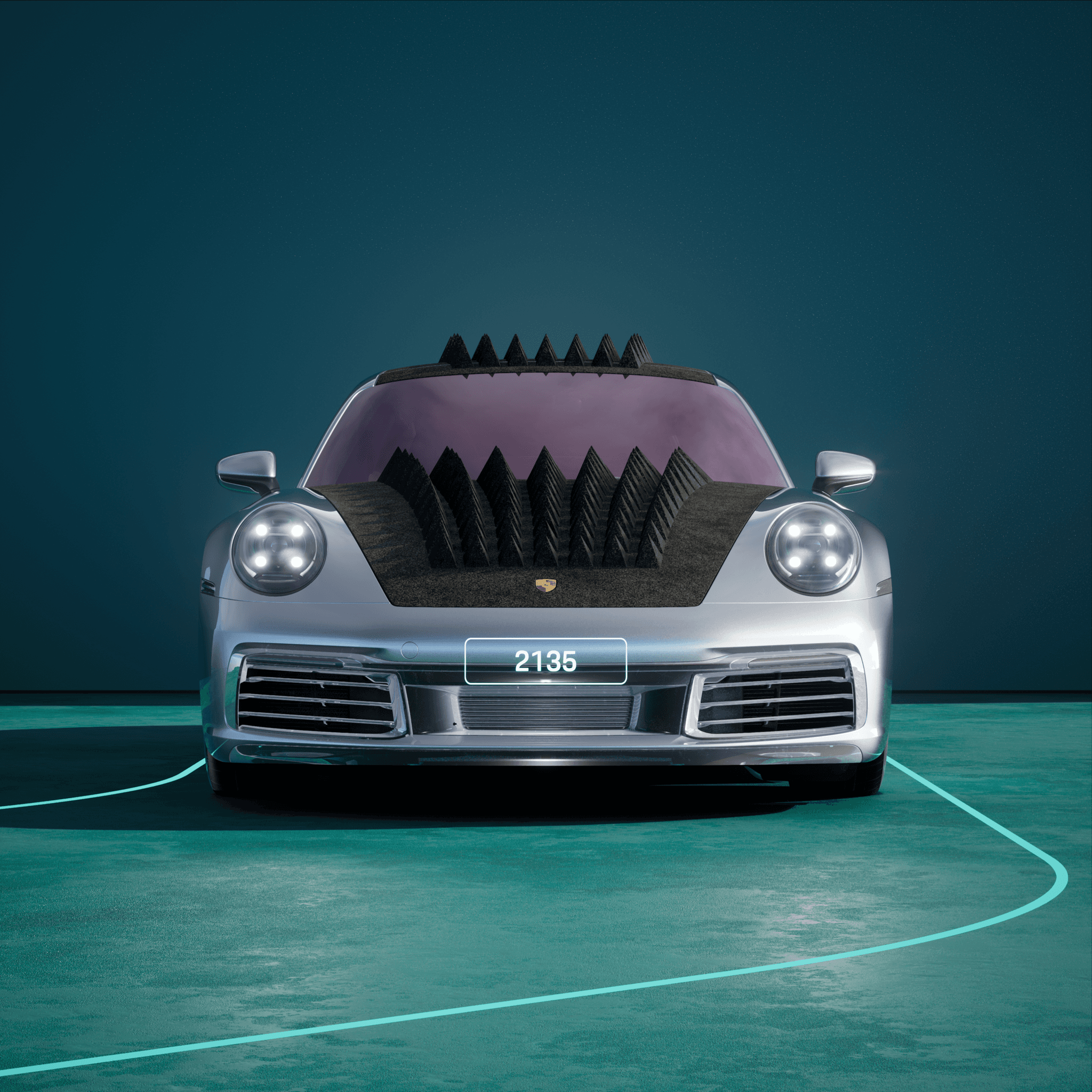The PORSCHΞ 911 2135 image in phase