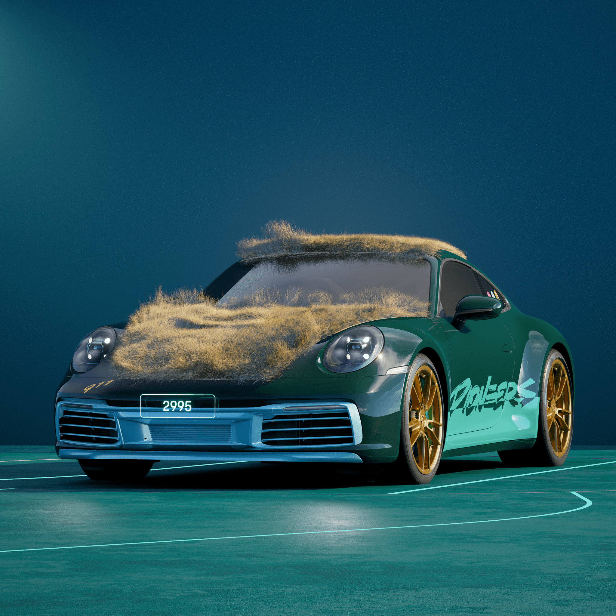 The PORSCHΞ 911 2995 image in phase
