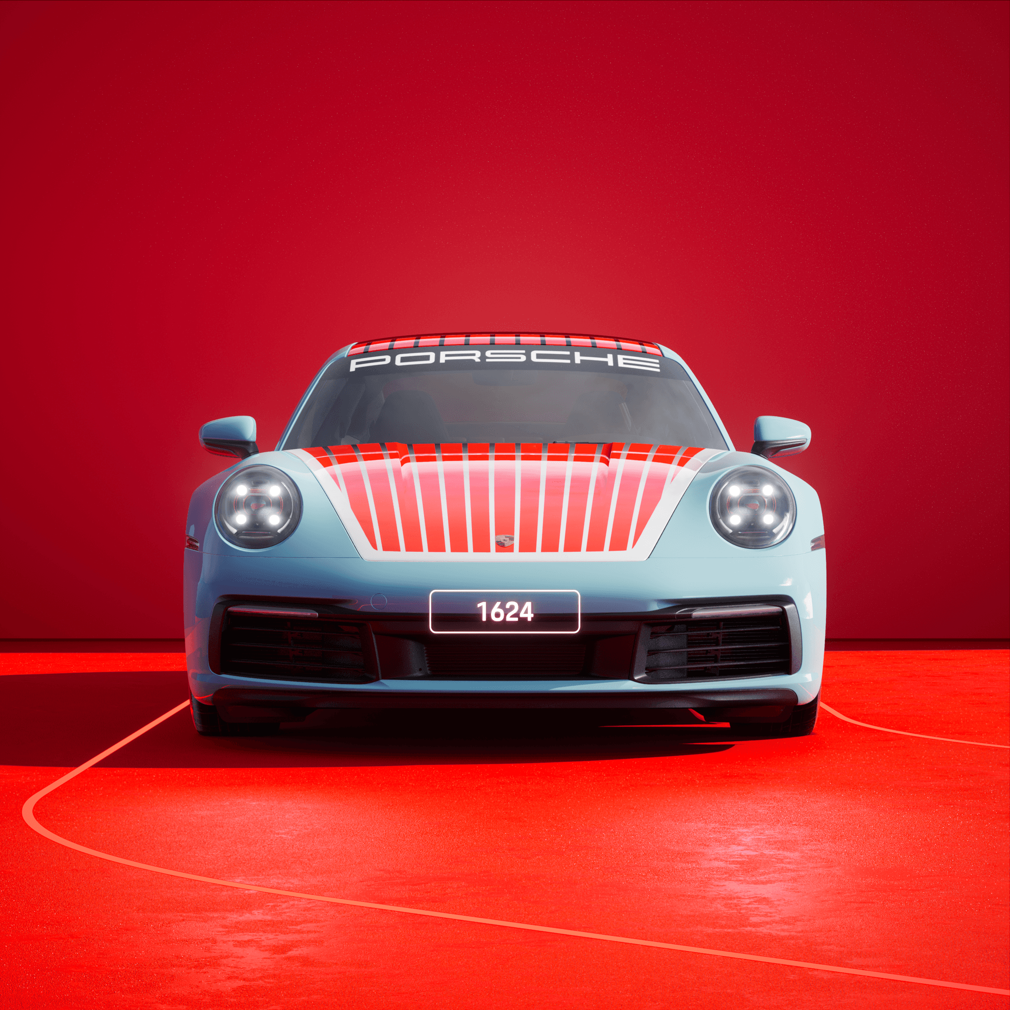 The PORSCHΞ 911 1624 image in phase