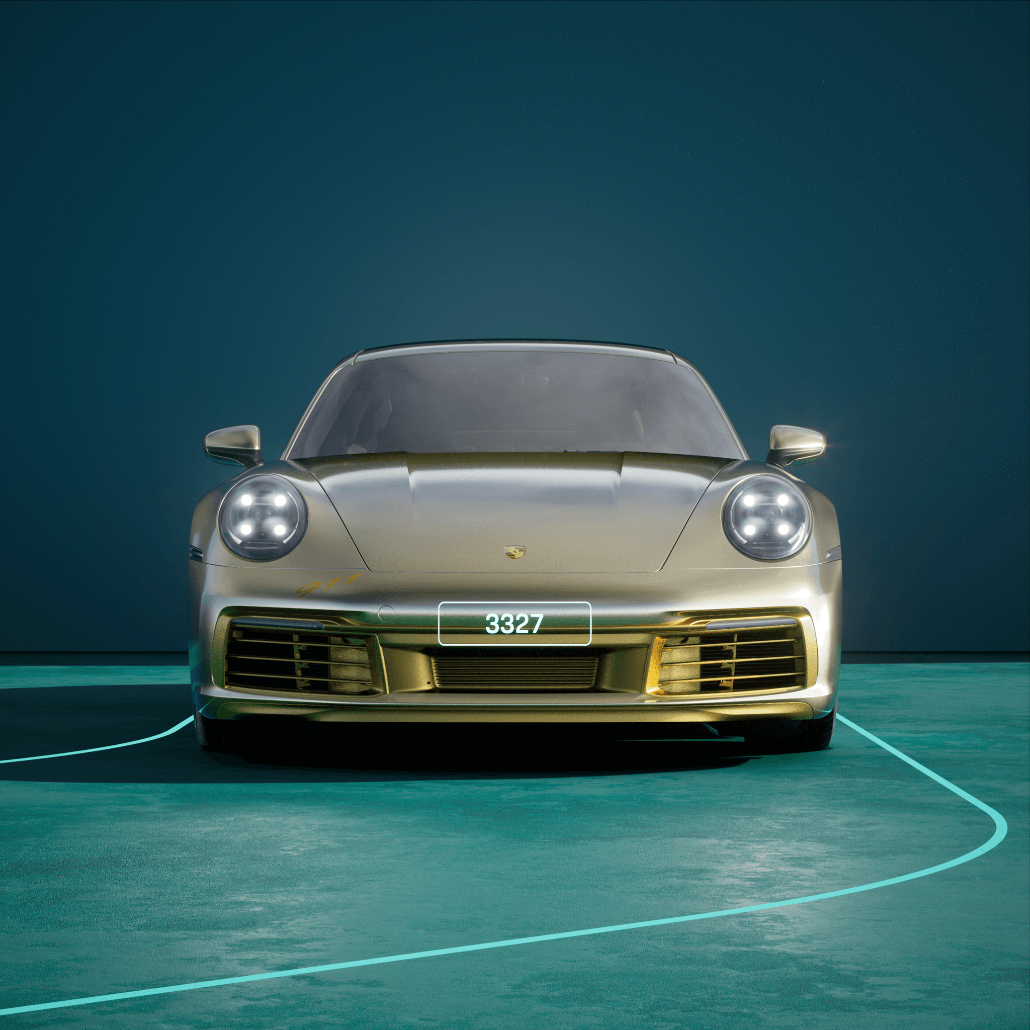 The PORSCHΞ 911 3327 image in phase