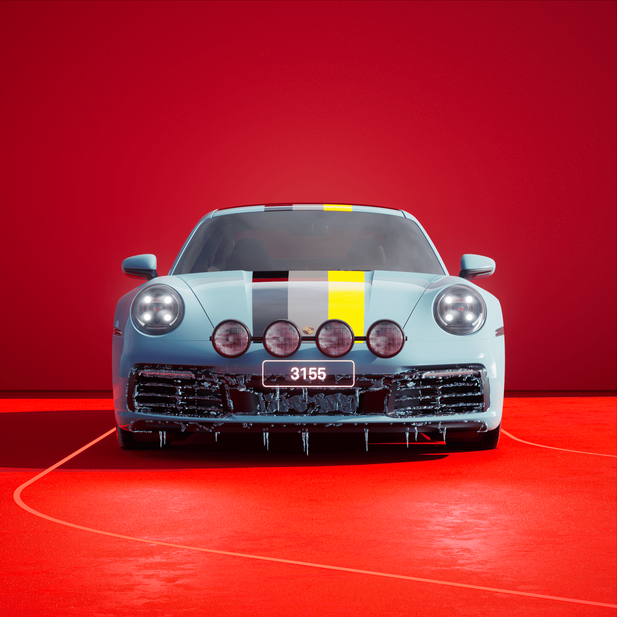 The PORSCHΞ 911 3155 image in phase