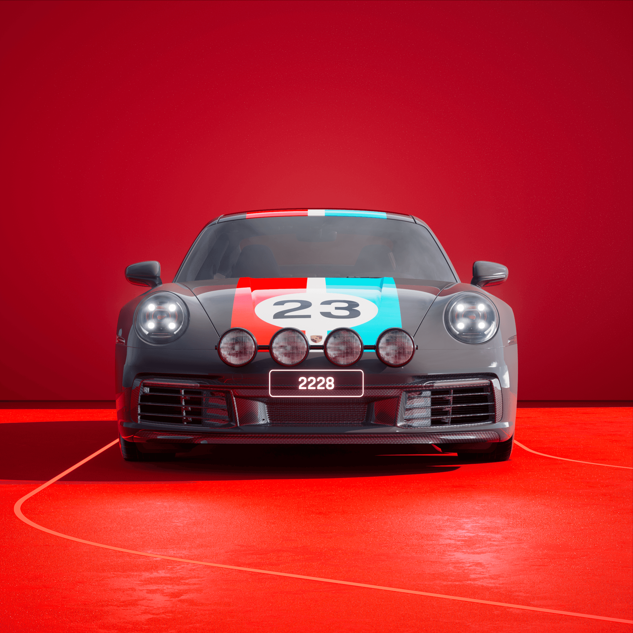 The PORSCHΞ 911 2228 image in phase
