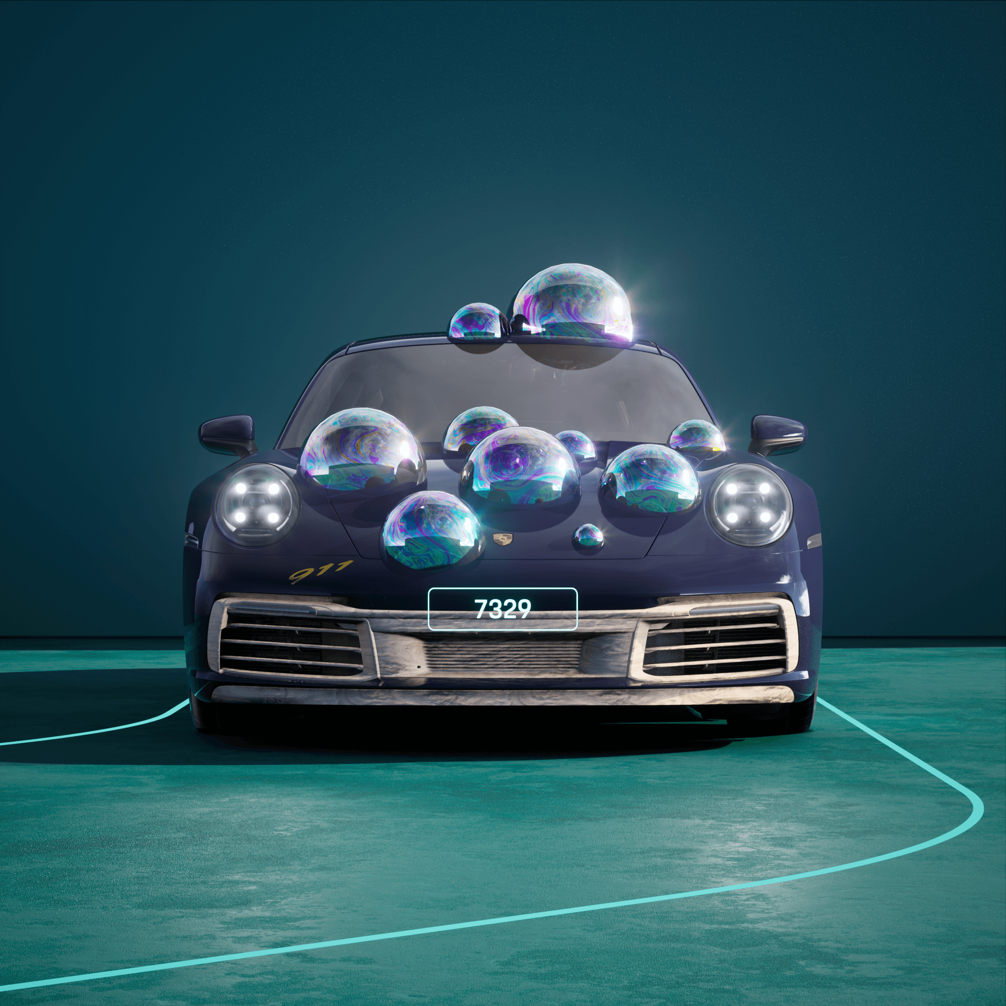 The PORSCHΞ 911 7329 image in phase