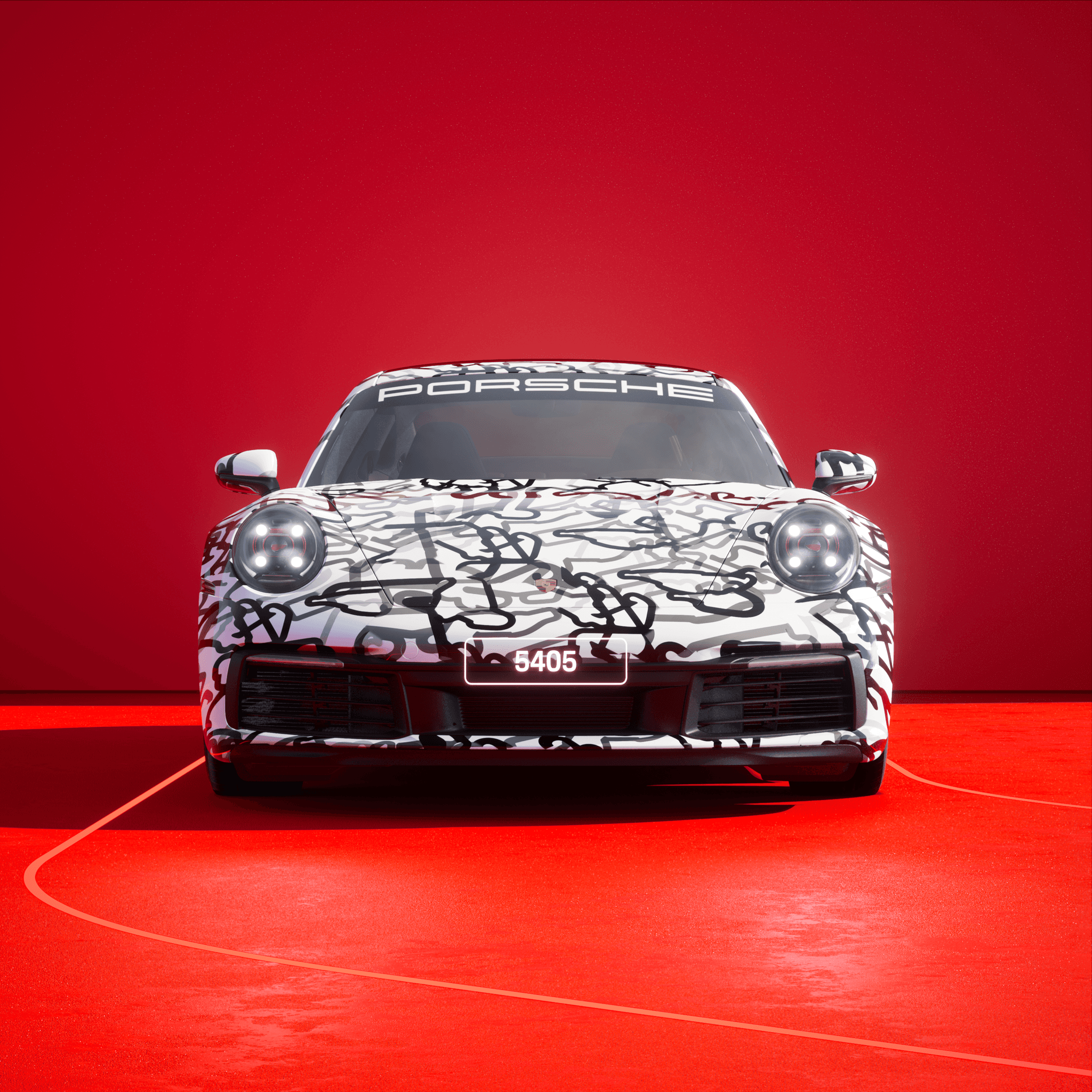 The PORSCHΞ 911 5405 image in phase