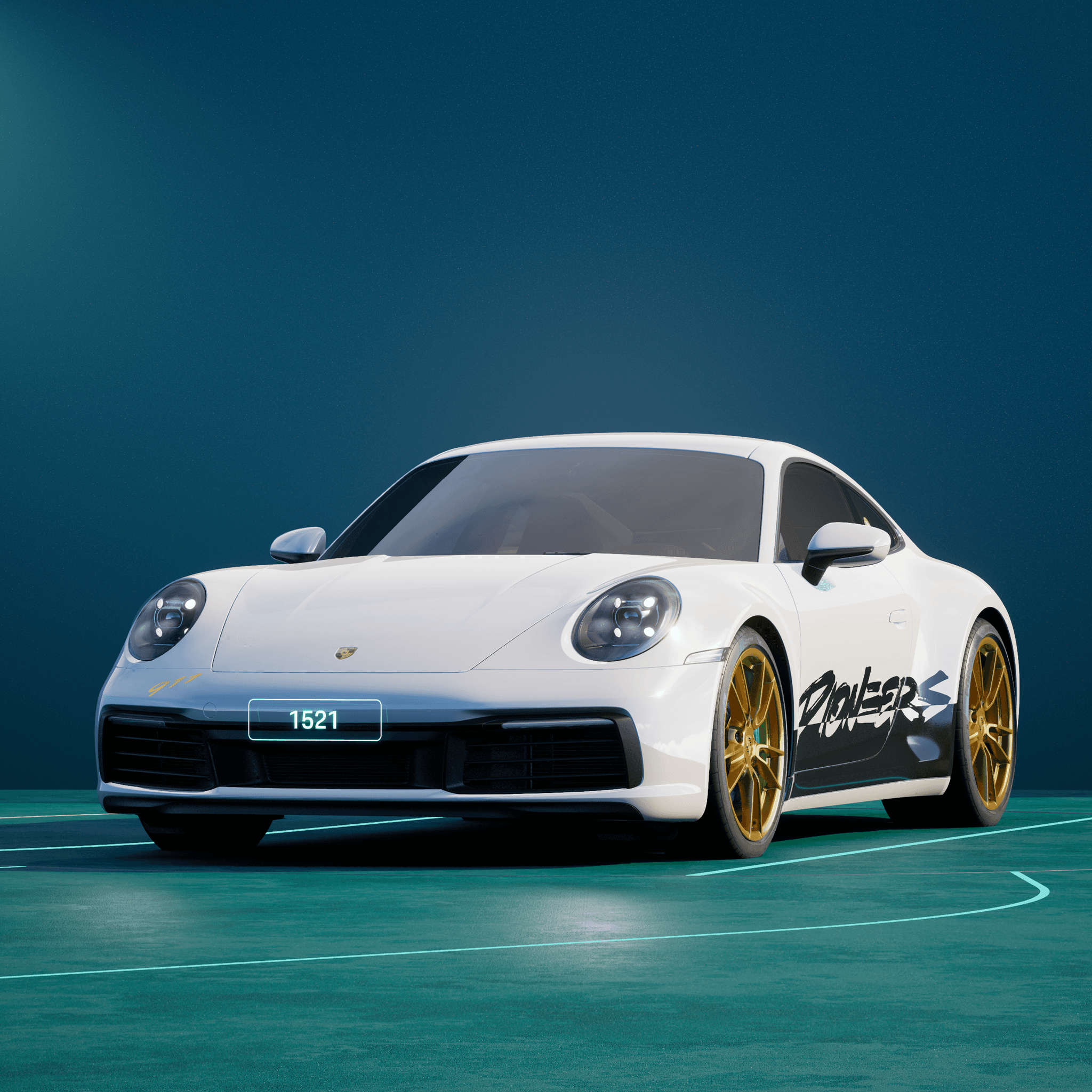 The PORSCHΞ 911 1521 image in phase