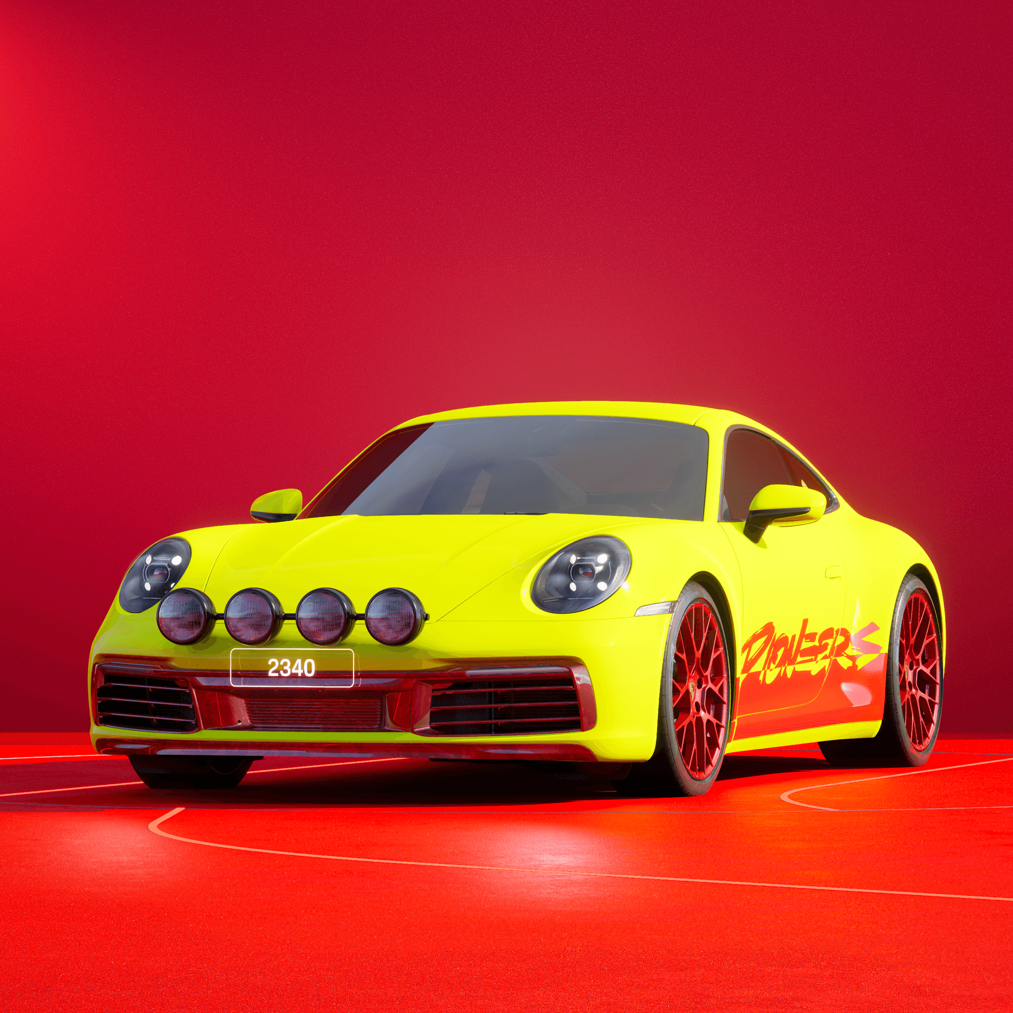 The PORSCHΞ 911 2340 image in phase