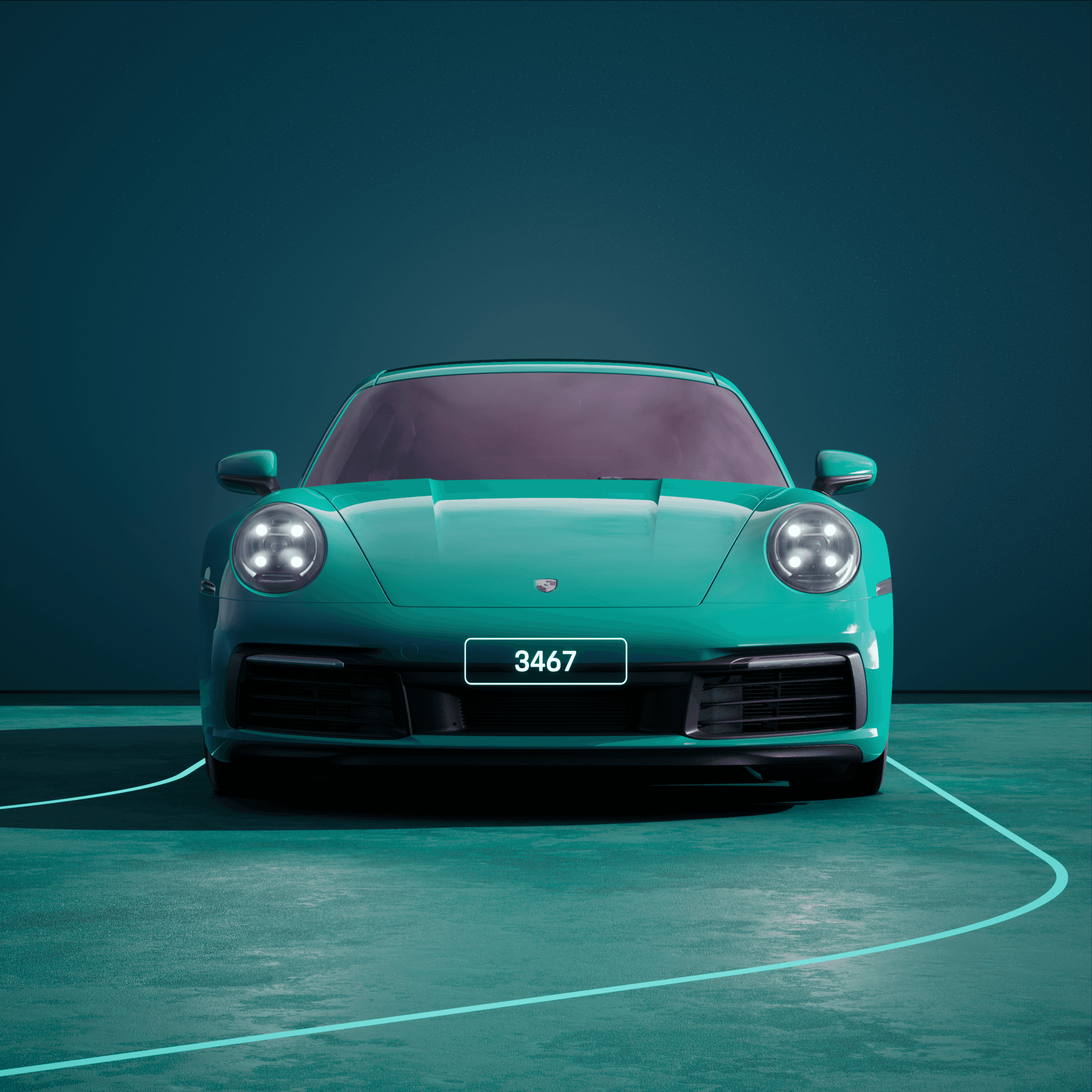 The PORSCHΞ 911 3467 image in phase